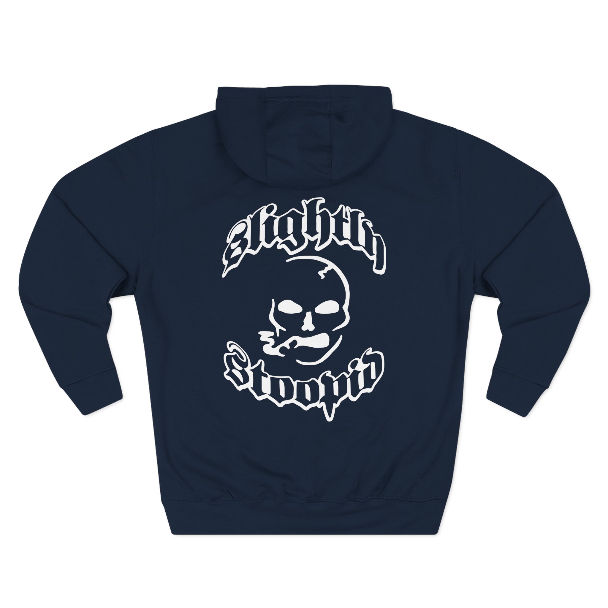 Slightly Stoopid Smoking Skull Three-Panel Fleece Hoodie