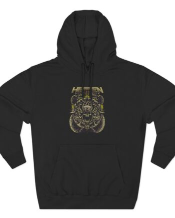 Heathen Three-Panel Fleece Hoodie