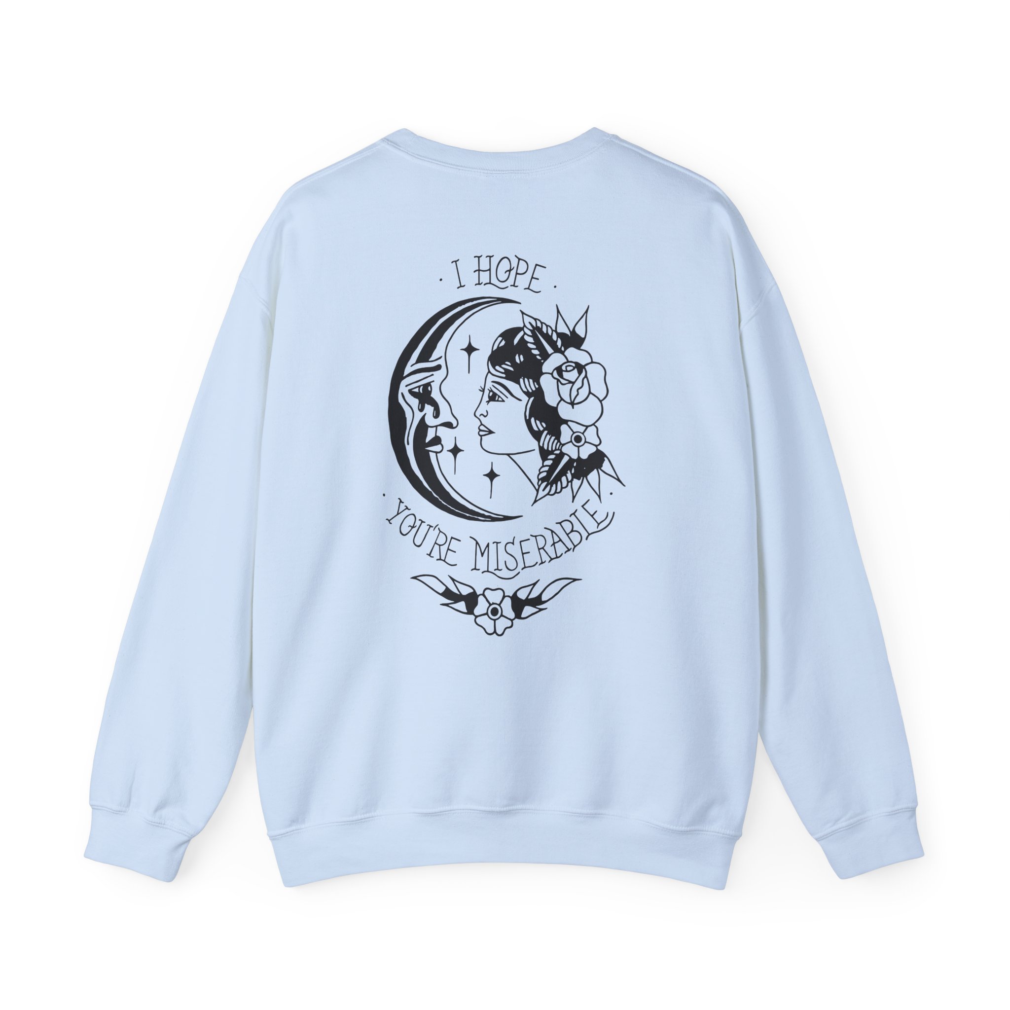 Moose Blood Traditional Tattoo Desig Unisex Heavy Blendâ„¢ Crewneck Sweatshirt