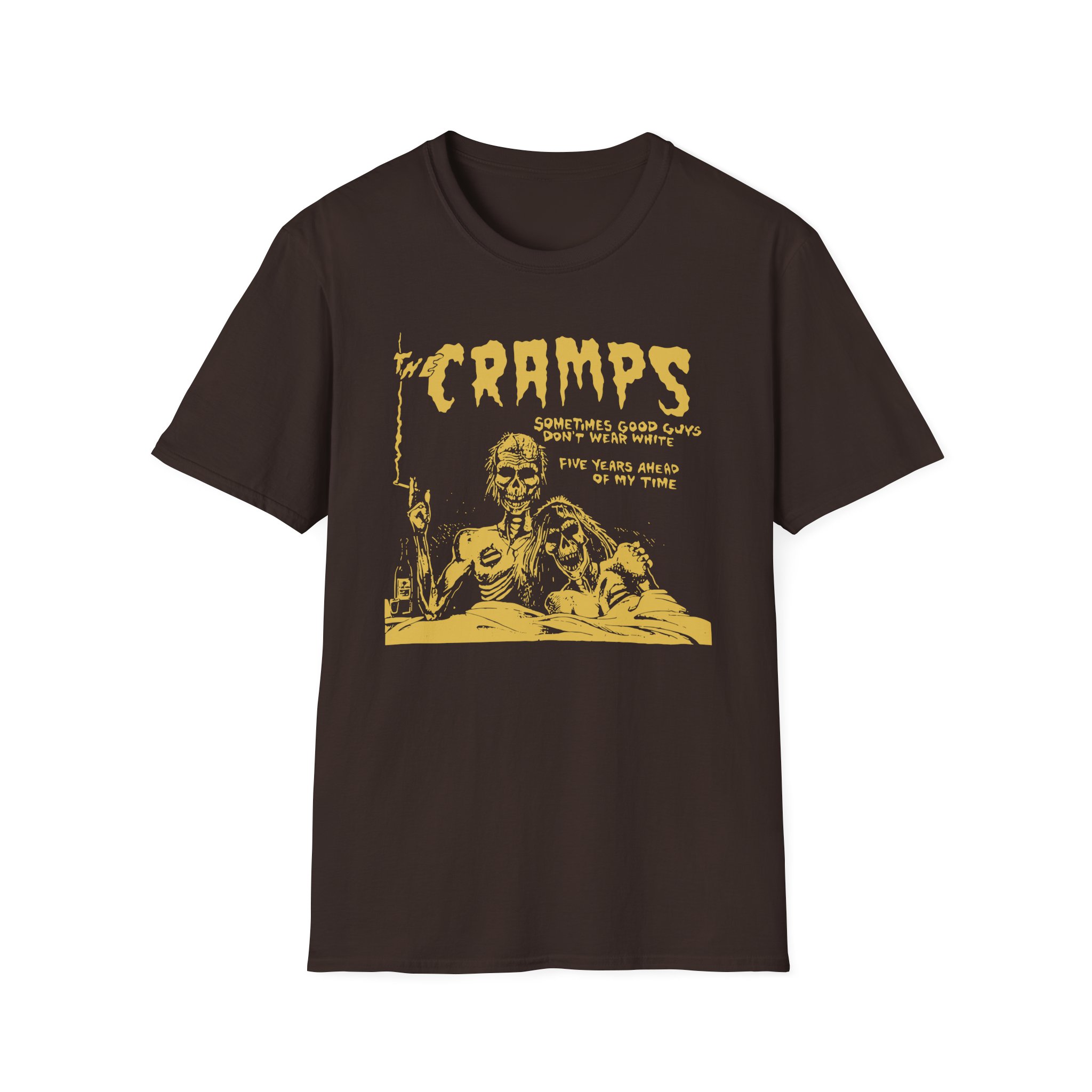 The Cramps Sometimes Good Guys Don’t Wear White Unisex Softstyle T-Shirt