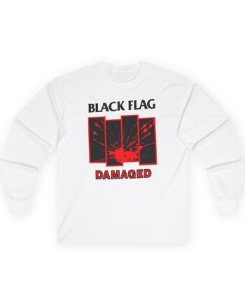 Black Flag Damaged Unisex Ultra Cotton Long Sleeve Tee