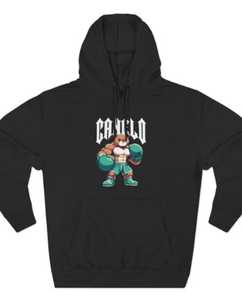 Canelo Teddy Bear Three-Panel Fleece Hoodie