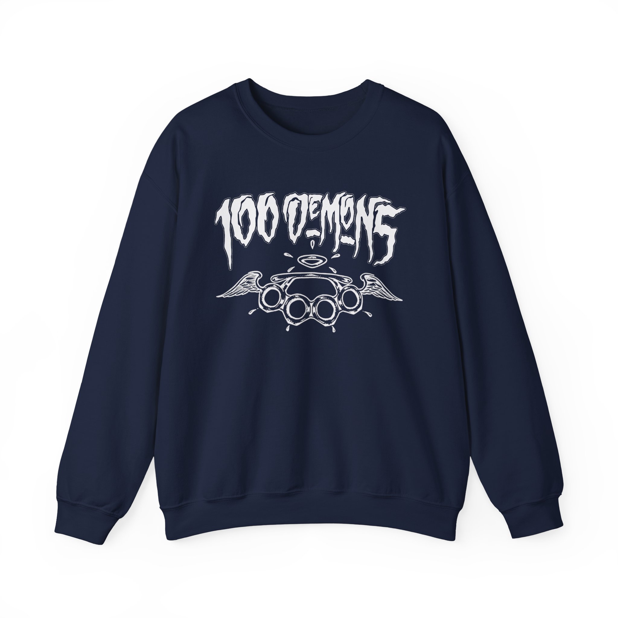 100 Demons Spade Sickle Unisex Heavy Blendâ„¢ Crewneck Sweatshirt