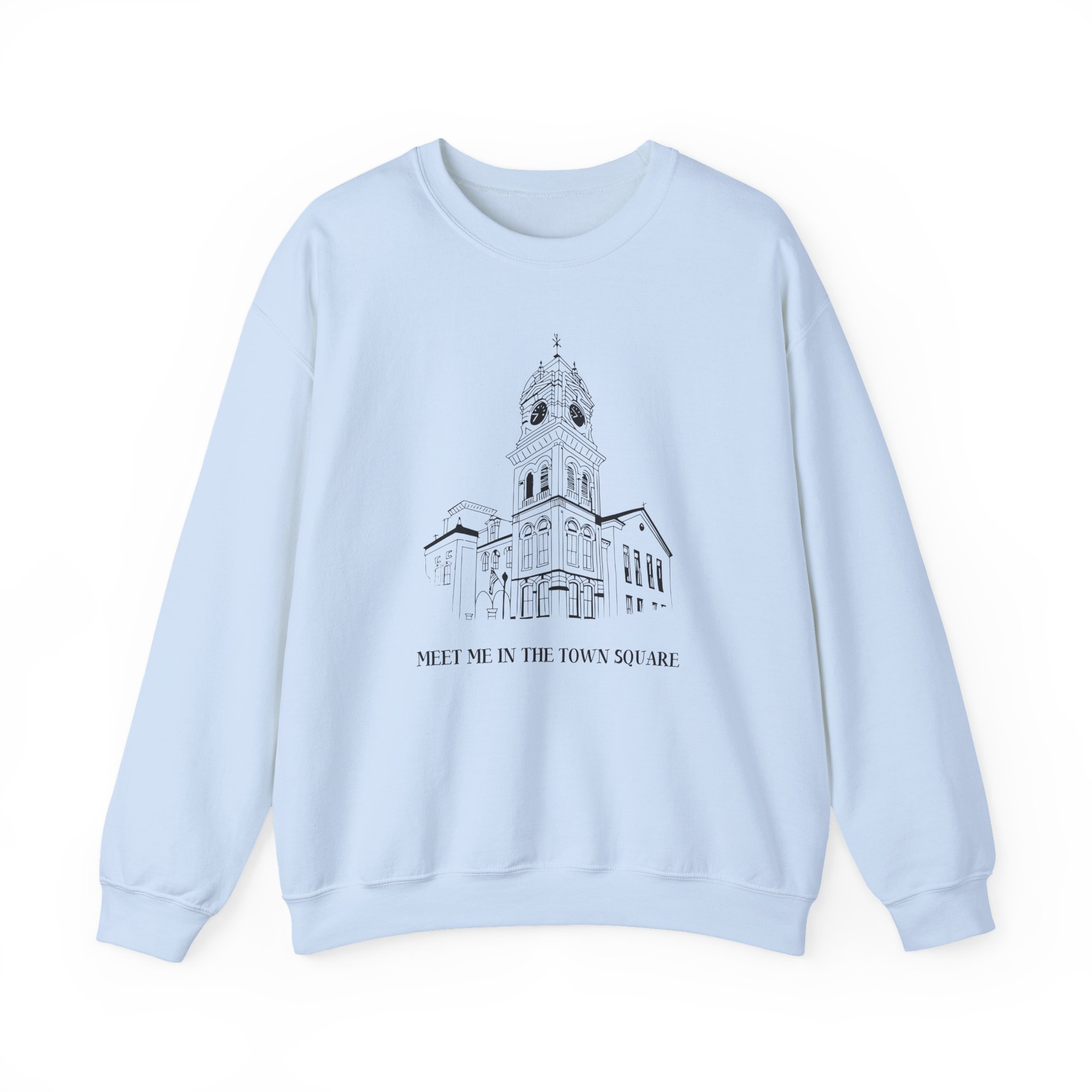 Nina Dobrev Eet Me in the Town Square Unisex Heavy Blendâ„¢ Crewneck Sweatshirt