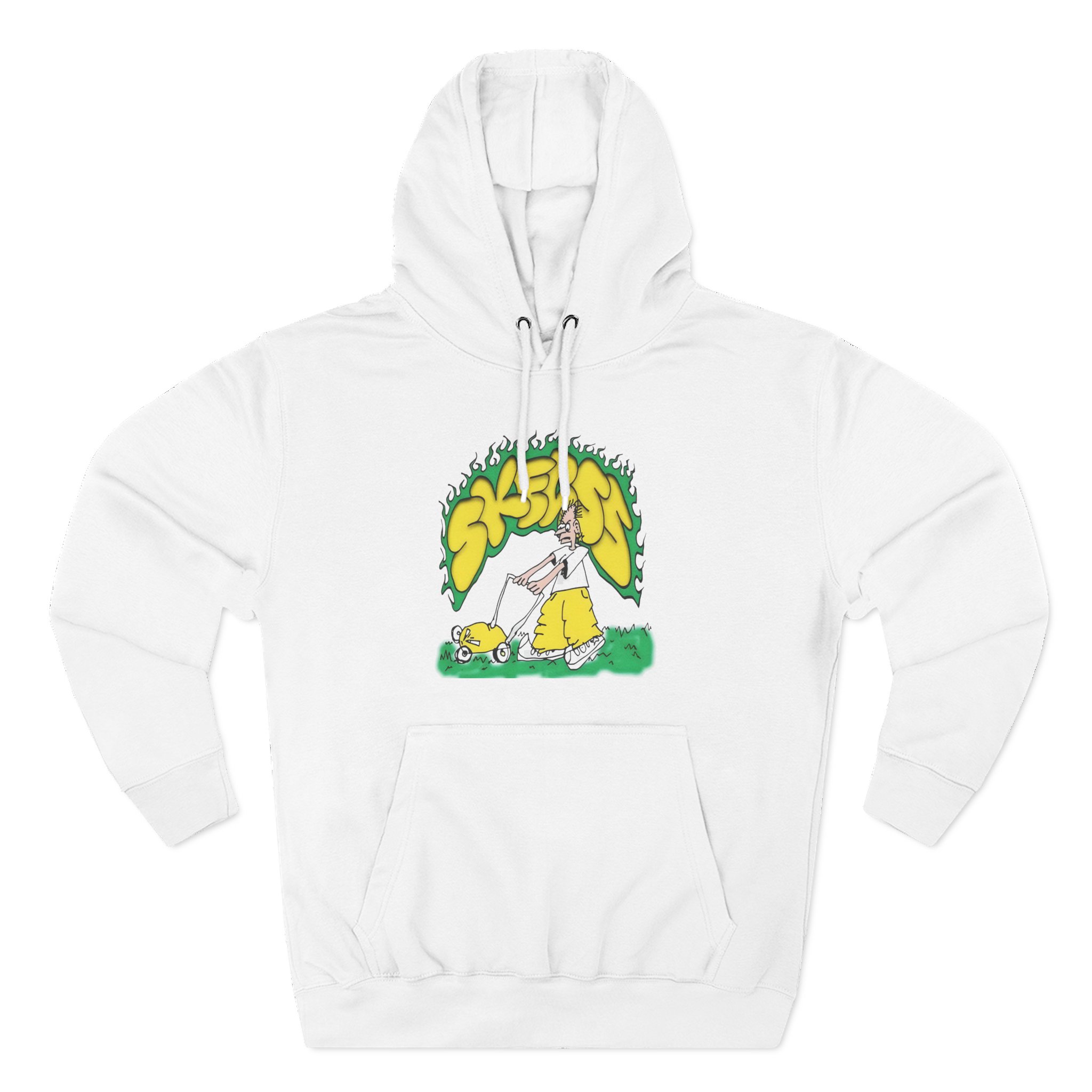 Skegss Lawn Mower Three-Panel Fleece Hoodie