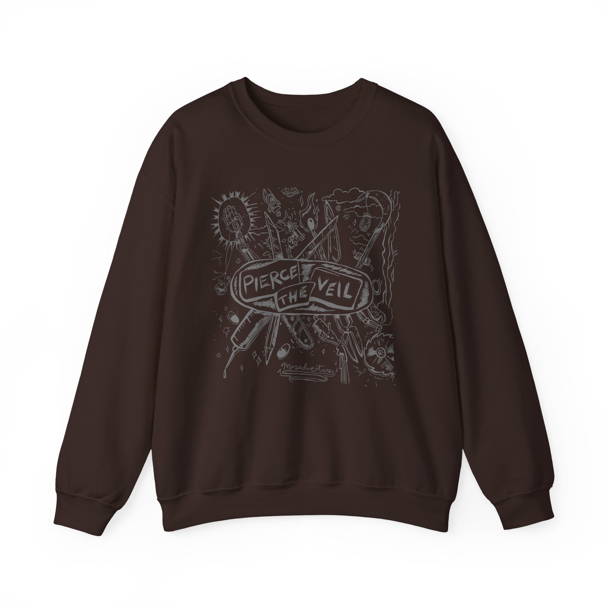 Pierce the Veil Misadventures Unisex Heavy Blendâ„¢ Crewneck Sweatshirt