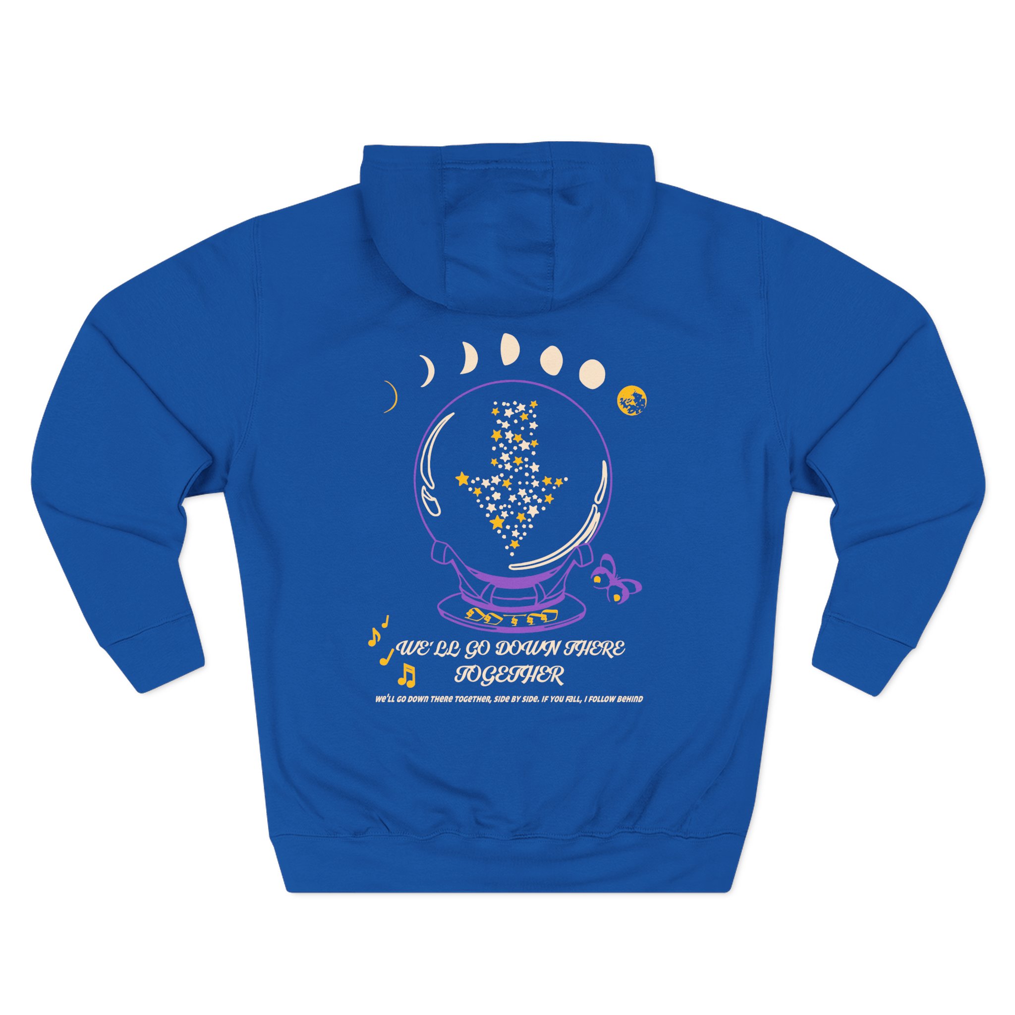 Foxing Crystal Ball Three-Panel Fleece Hoodie