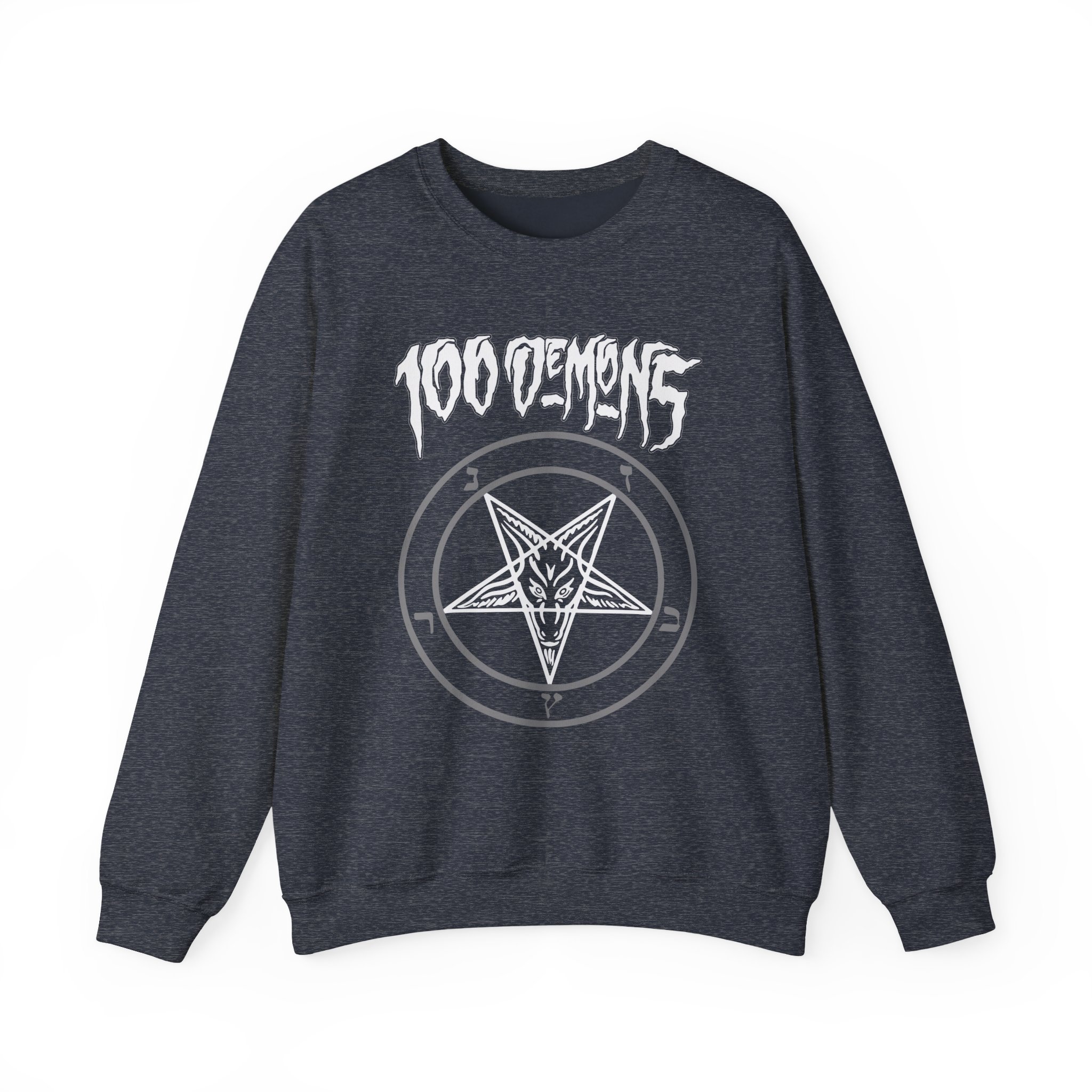 100 Demons Pentagram Unisex Heavy Blendâ„¢ Crewneck Sweatshirt