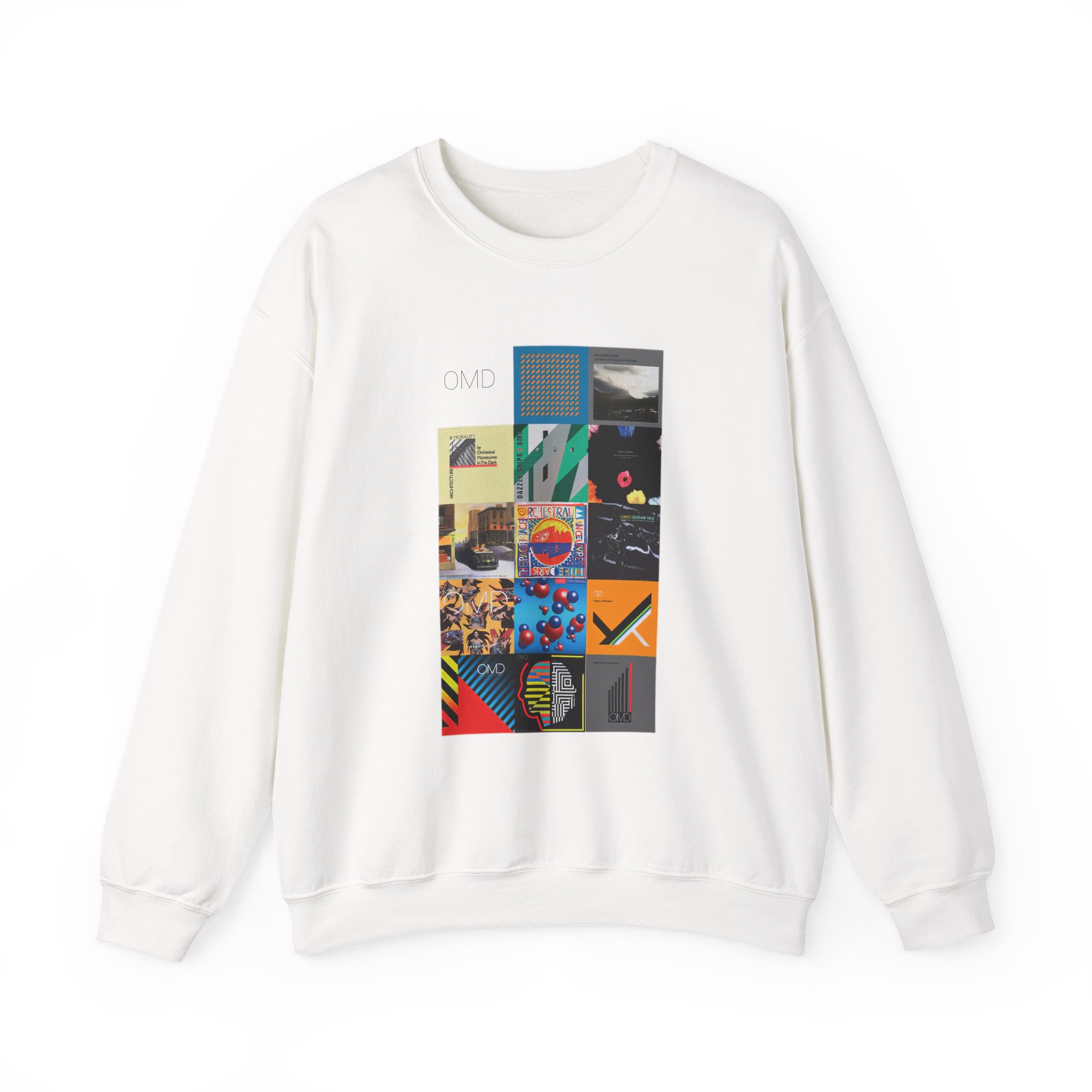 Omd Discography Unisex Heavy Blendâ„¢ Crewneck Sweatshirt