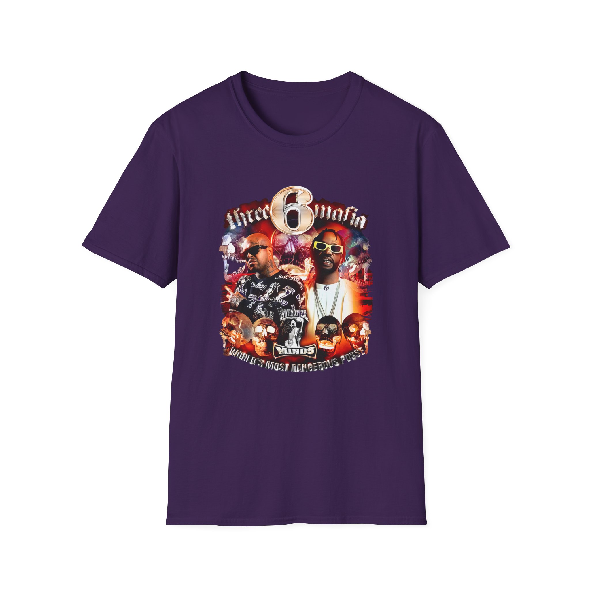 Three 6 Mafia Side 2 Side Unisex Softstyle T-Shirt