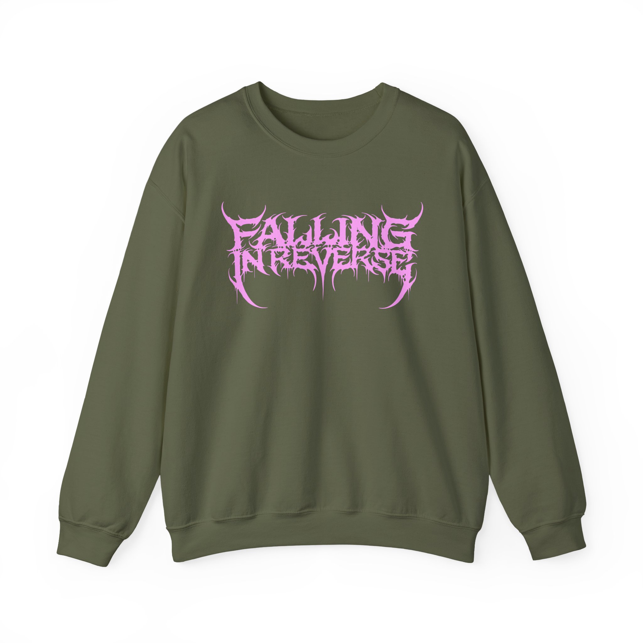 Falling in Reverse Popular Monster Text Unisex Heavy Blendâ„¢ Crewneck Sweatshirt