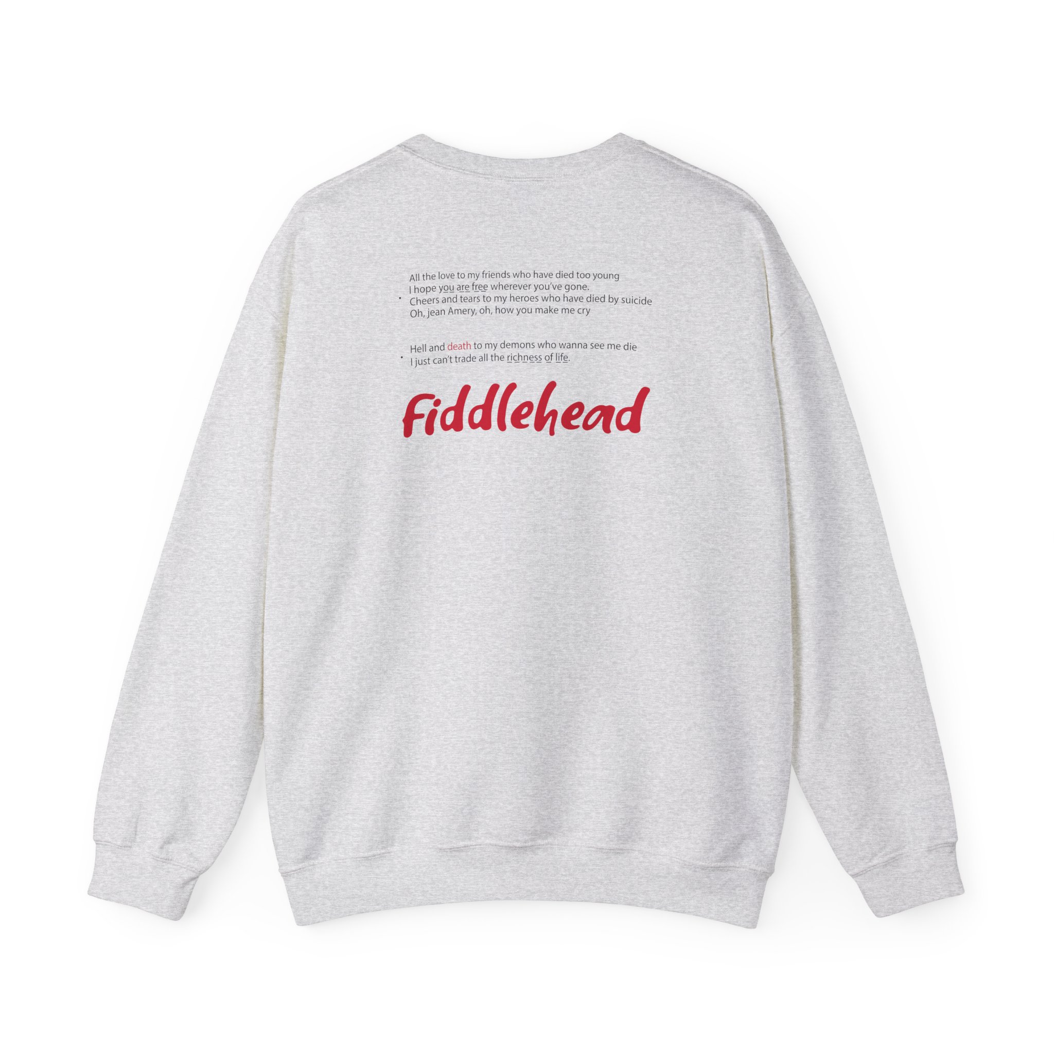 Fiddlehead Jean Emery Unisex Heavy Blendâ„¢ Crewneck Sweatshirt