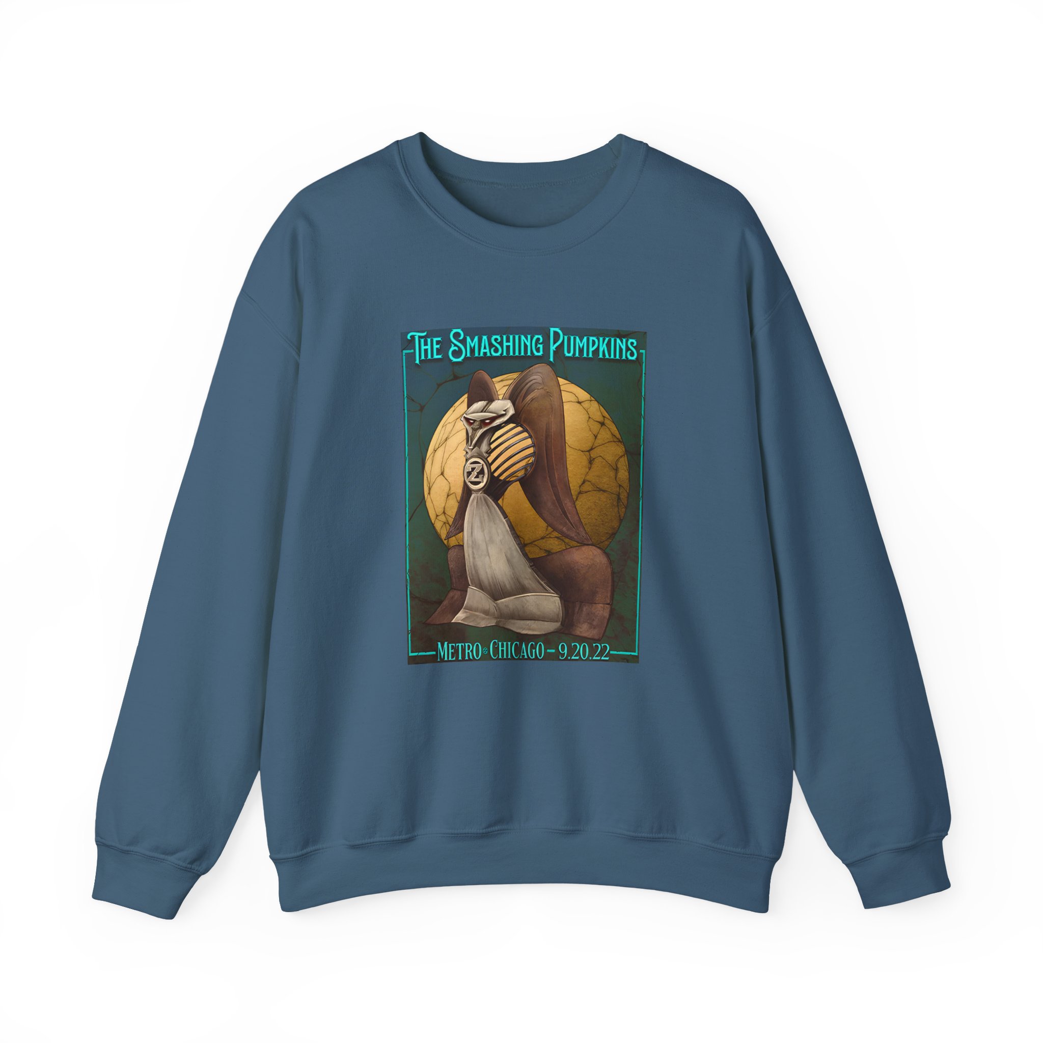 The Smashing Pumpkins Chicago Radio Unisex Heavy Blendâ„¢ Crewneck Sweatshirt