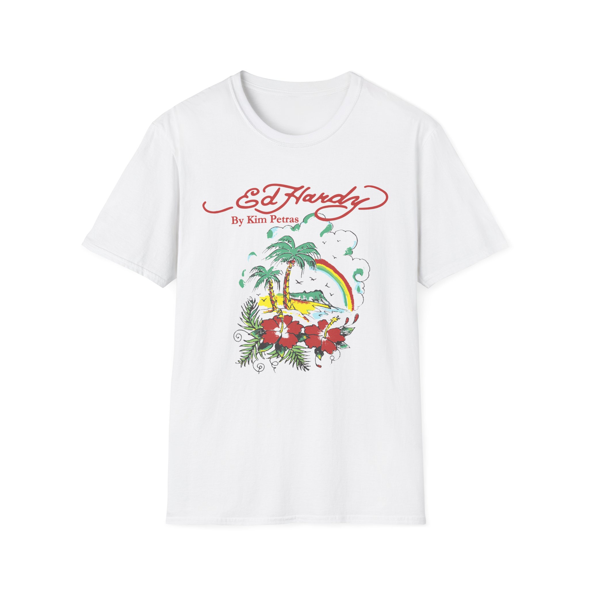 Kim Petras Tropical Scene Lettuce Unisex Softstyle T-Shirt