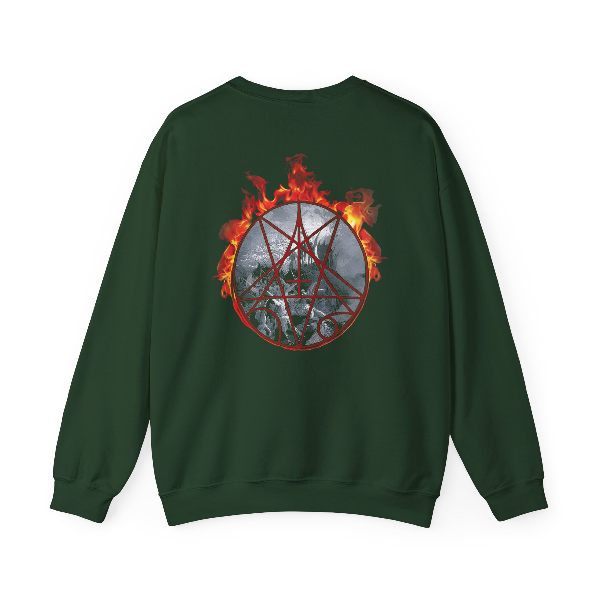 Morbid Angel Flaming Goat Unisex Heavy Blendâ„¢ Crewneck Sweatshirt