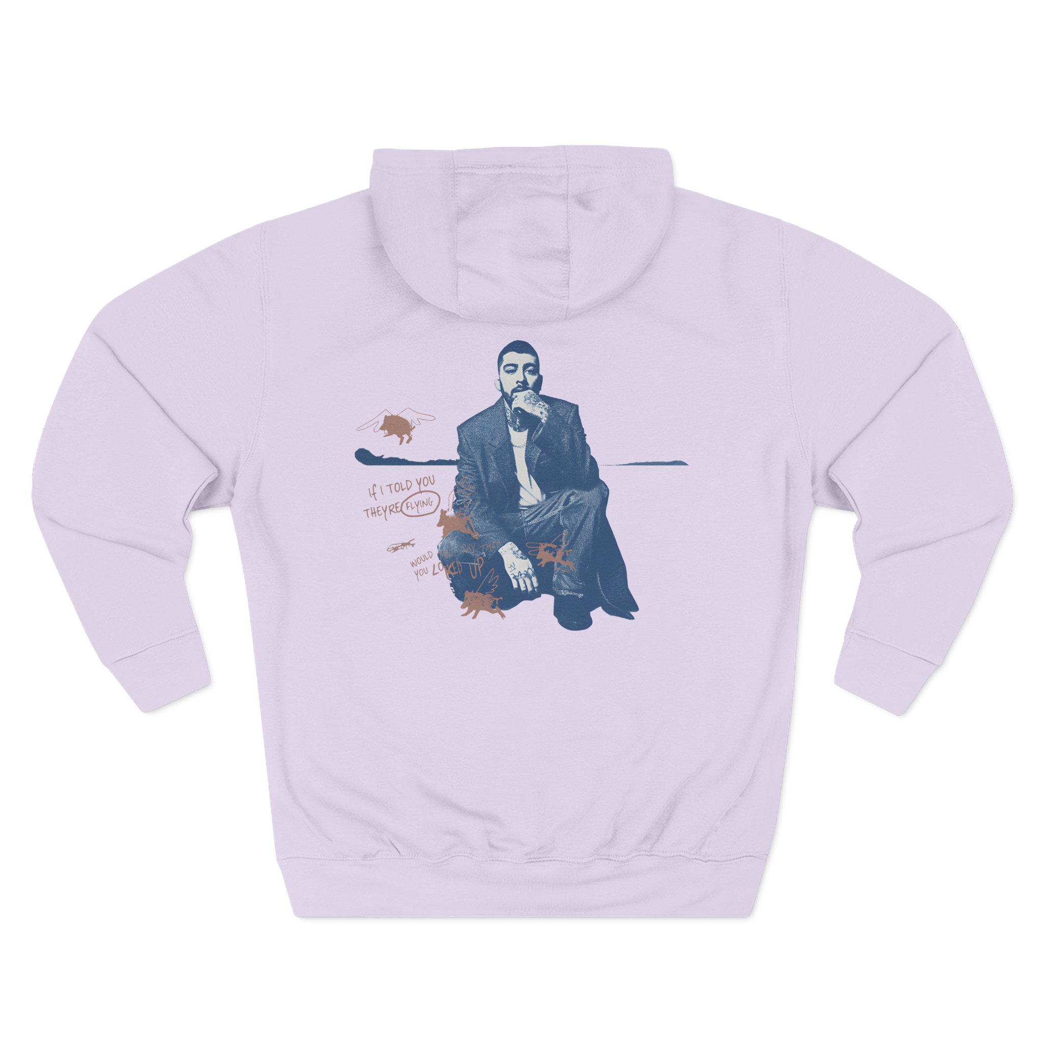 Zayn Malik Look Up Three-Panel Fleece Hoodie