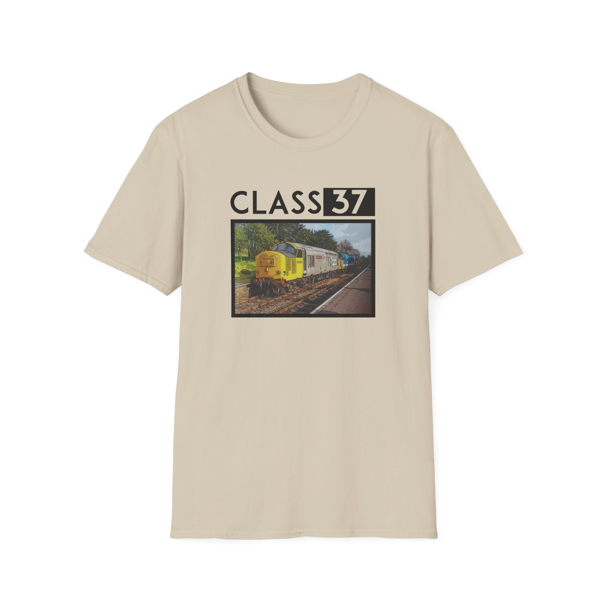 Ryan Windridge Class 37 Train Unisex Softstyle T-Shirt