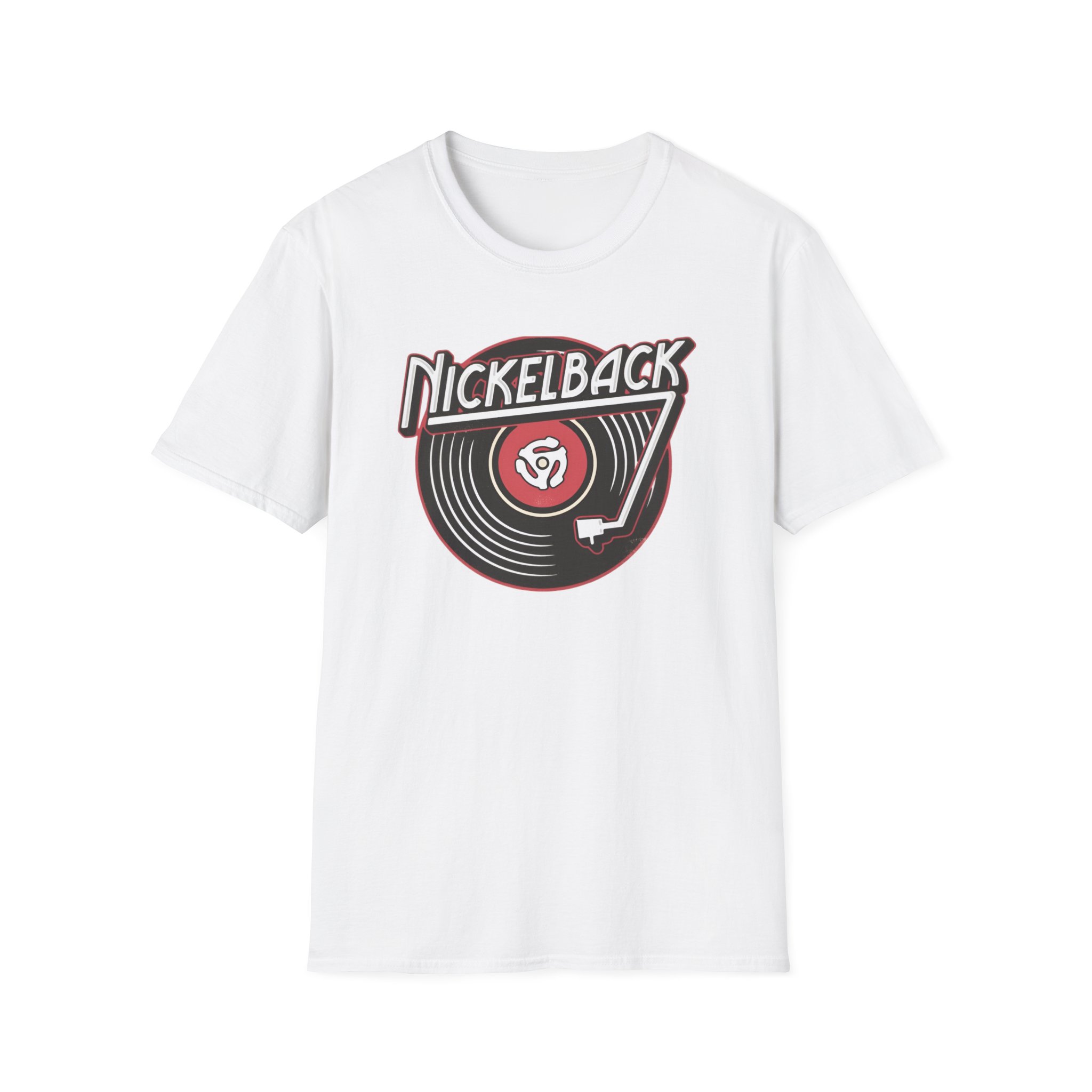 Nickelback Record Natural Ringer Unisex Softstyle T-Shirt