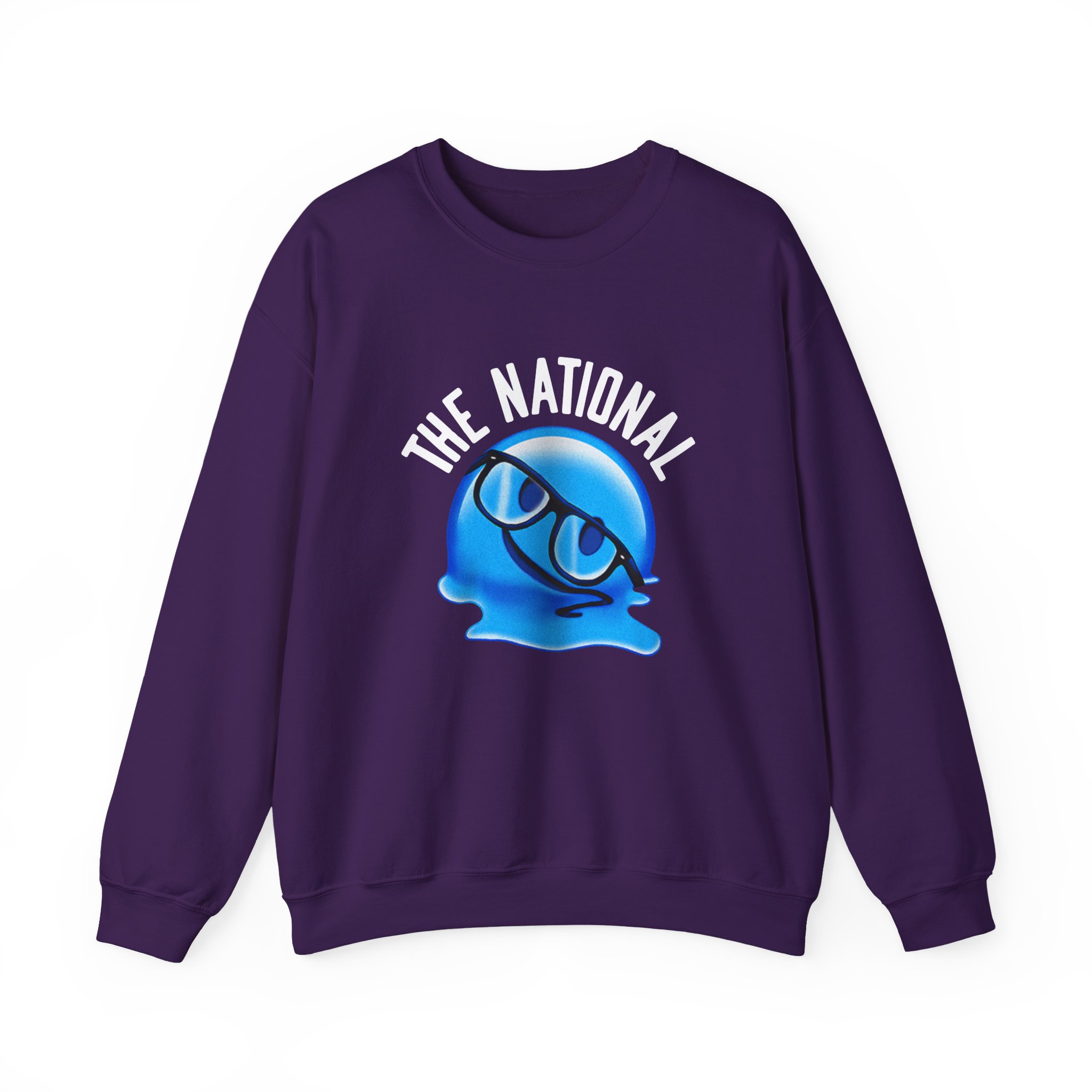 The National Melting Emoji Unisex Heavy Blend Crewneck Sweatshirt