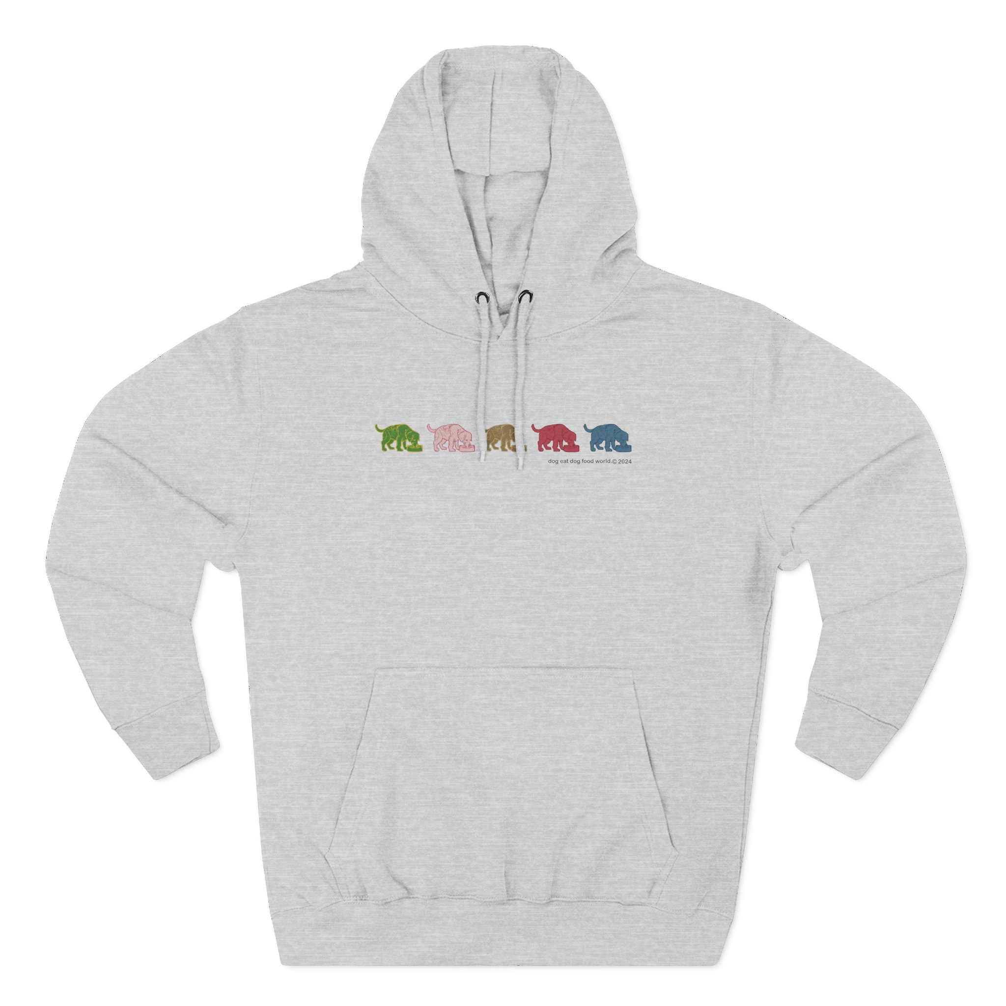 Niko B 5 Dogs Three-panel Fleece Hoodie