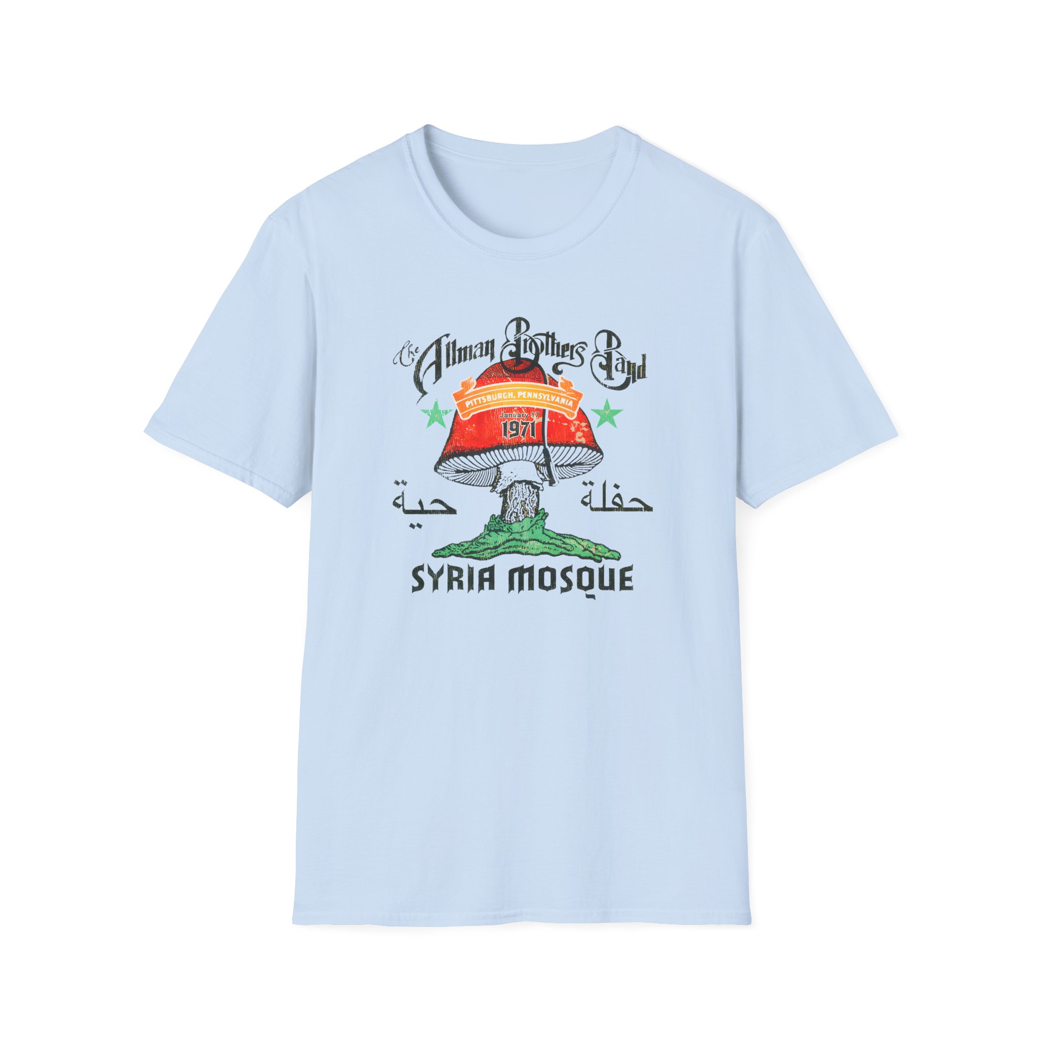 The Allman Brothers Pittsburgh 1971 Unisex Softstyle T-Shirt