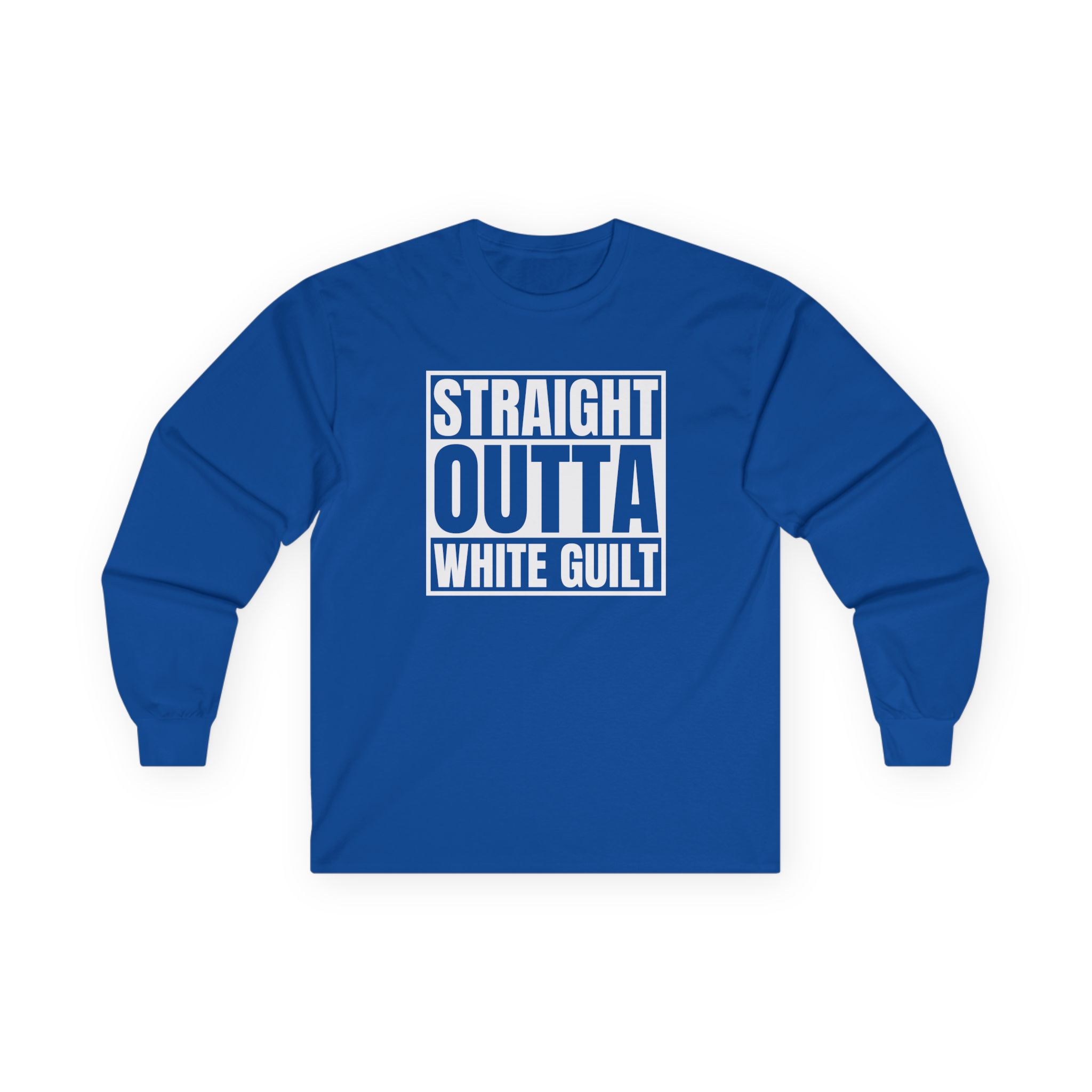 Upchurch Straight Outta White Guilt Unisex Ultra Cotton Long Sleeve Tee