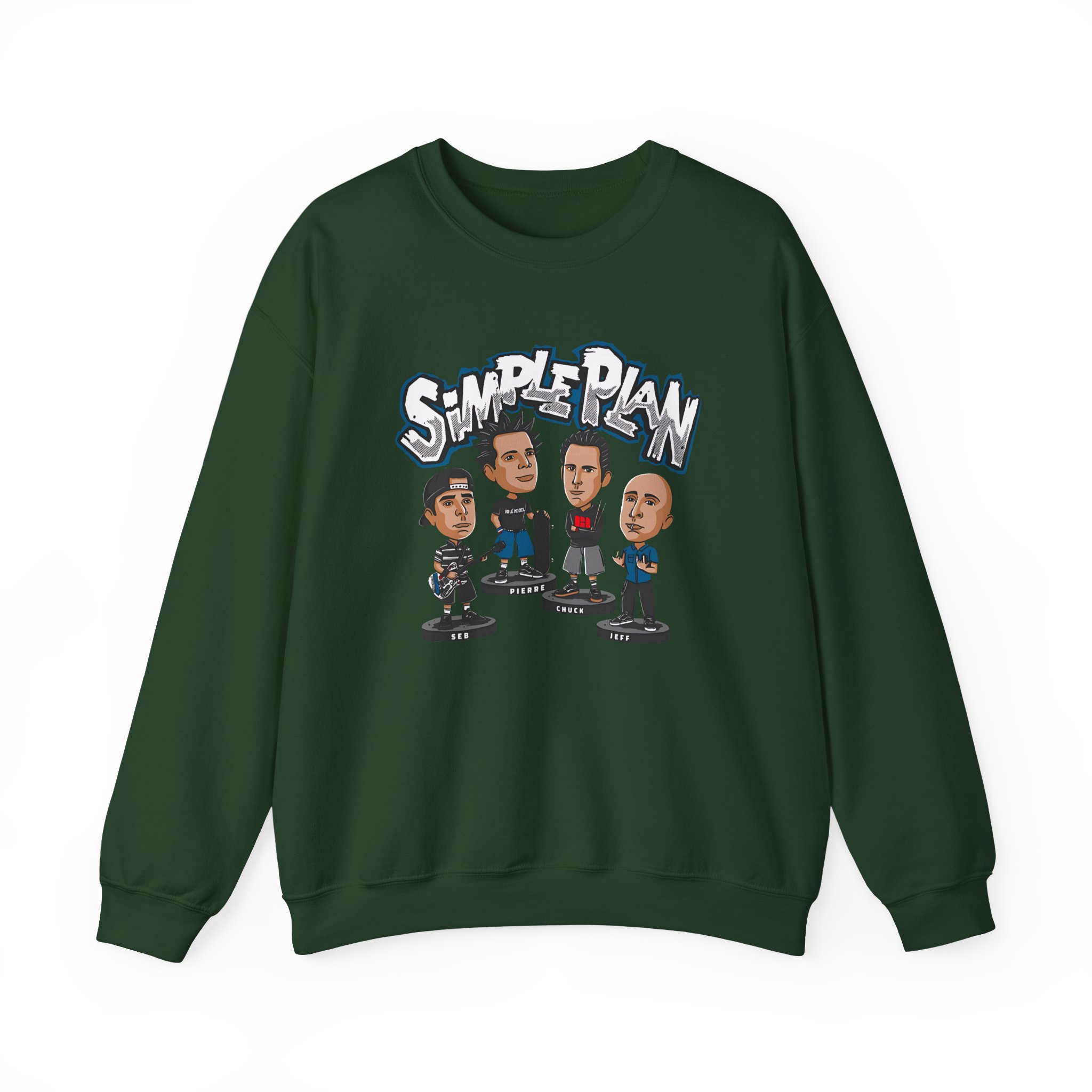 Simple Plan Bobblehead Unisex Heavy Blendâ„¢ Crewneck Sweatshirt