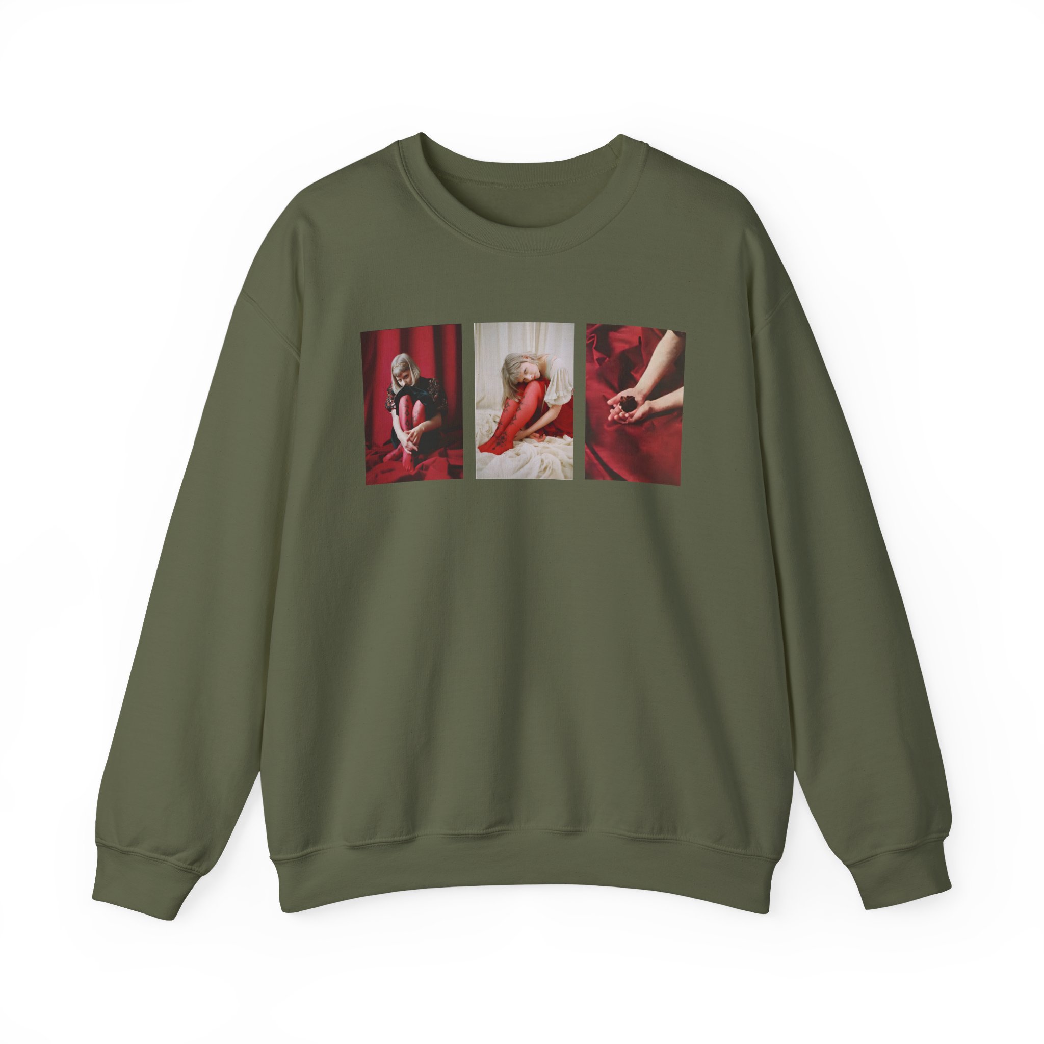 Aurora Triptich Album Art Ecru Unisex Heavy Blendâ„¢ Crewneck Sweatshirt