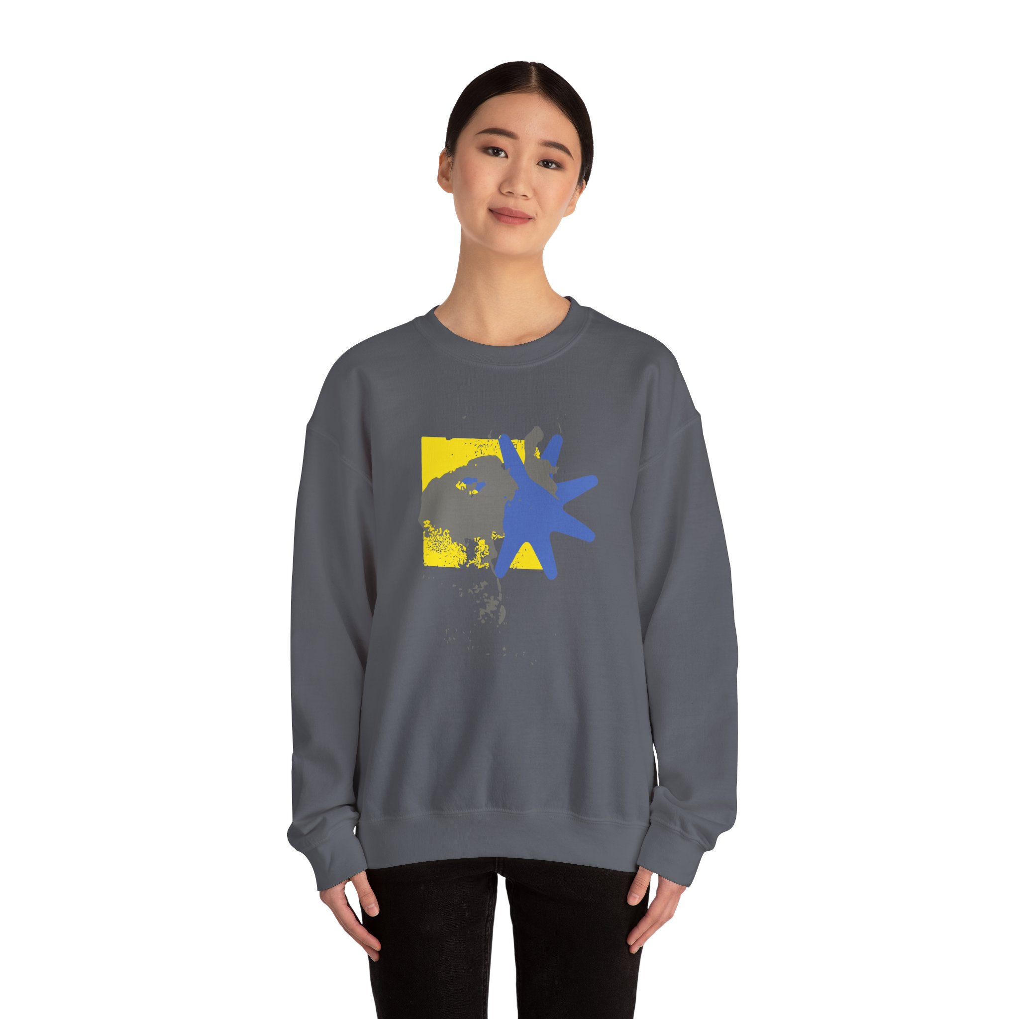 Foxing Shapes Unisex Heavy Blendâ„¢ Crewneck Sweatshirt