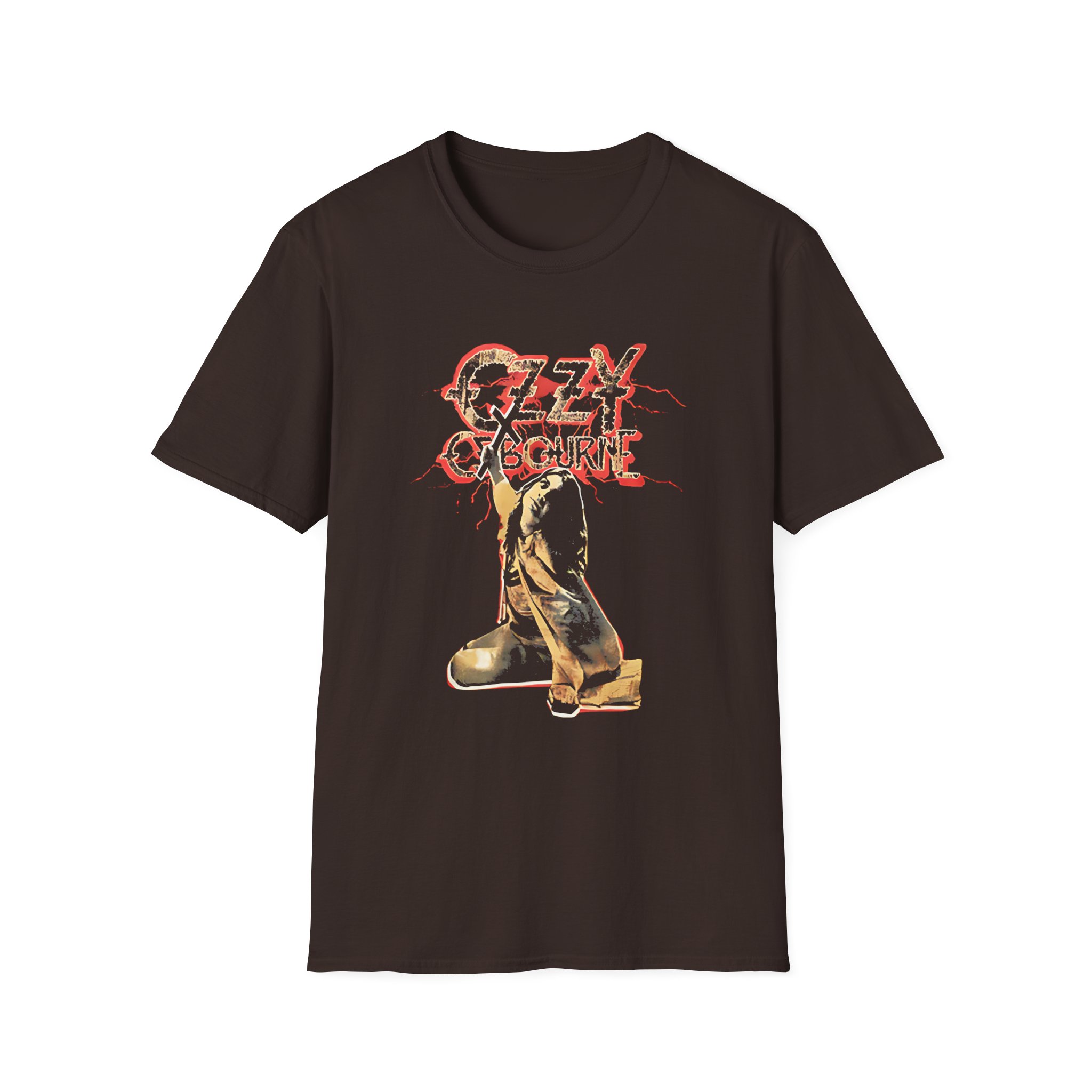 Ozzy Osbourne Red Lightning Tourback Unisex Softstyle T-Shirt
