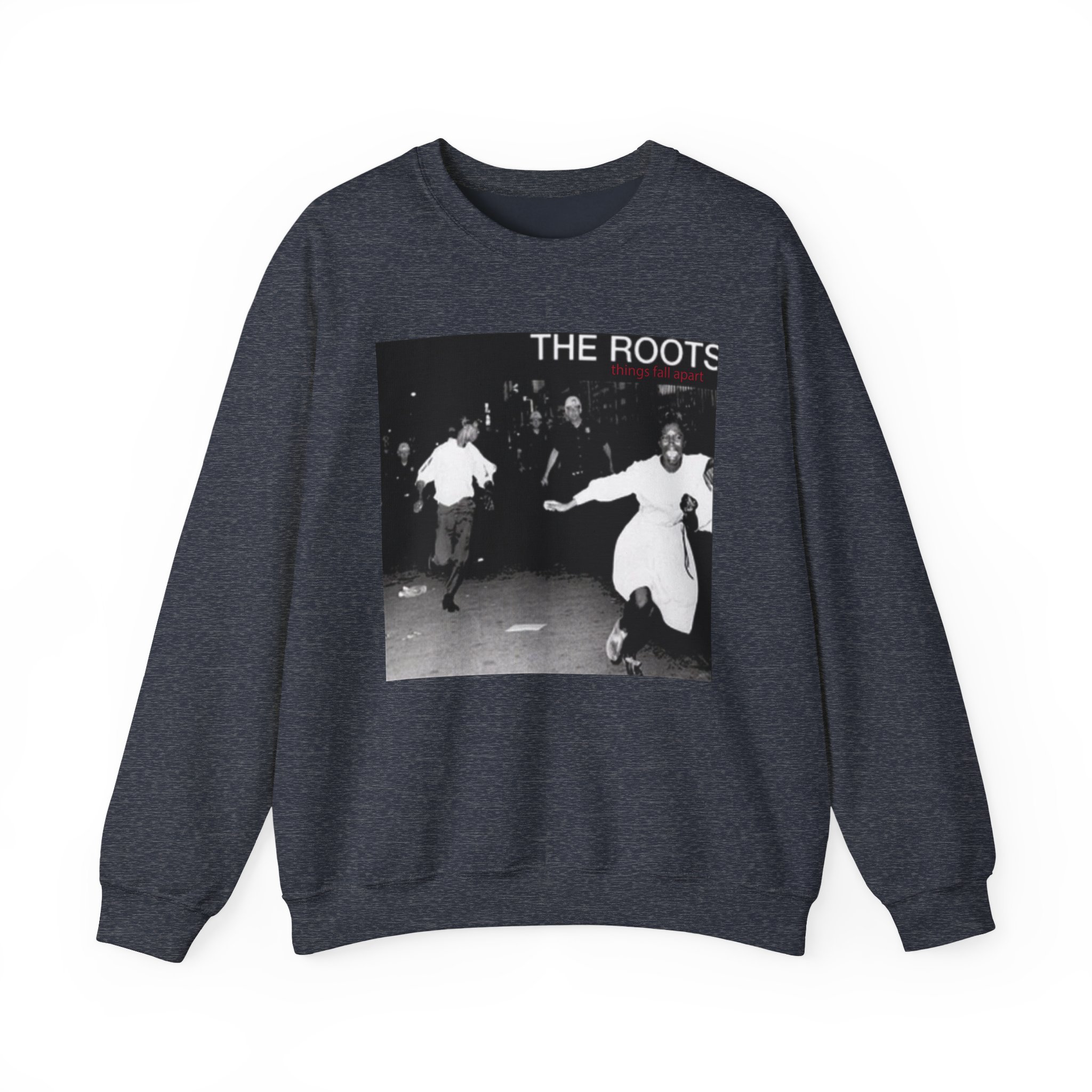 The Roots Things Fall Apart Album Cover Unisex Heavy Blendâ„¢ Crewneck Sweatshirt