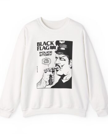 Black Flag Police Story Unisex Heavy Blend™ Crewneck Sweatshirt