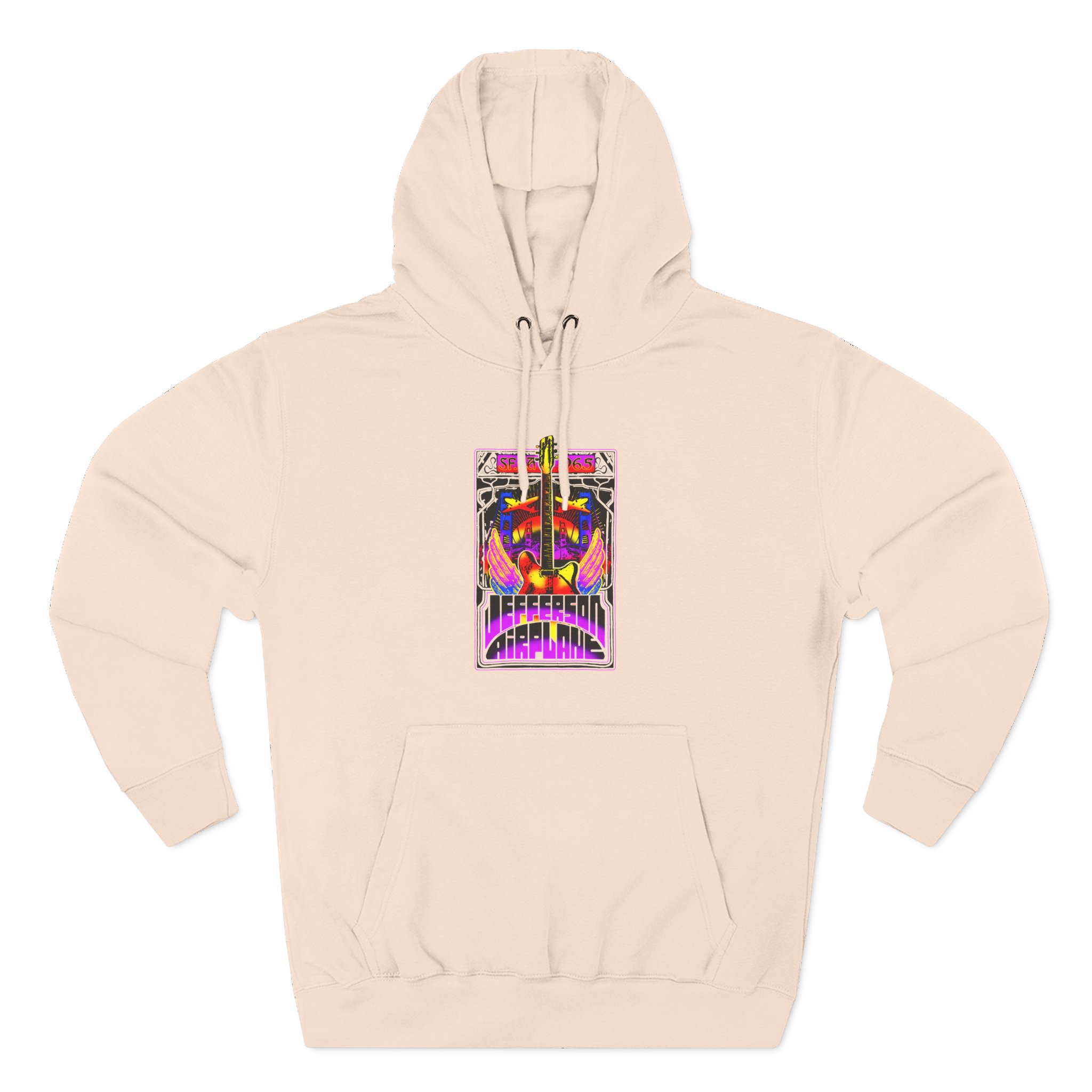 Jefferson Airplane San Francisco 1965 Three-Panel Fleece Hoodie