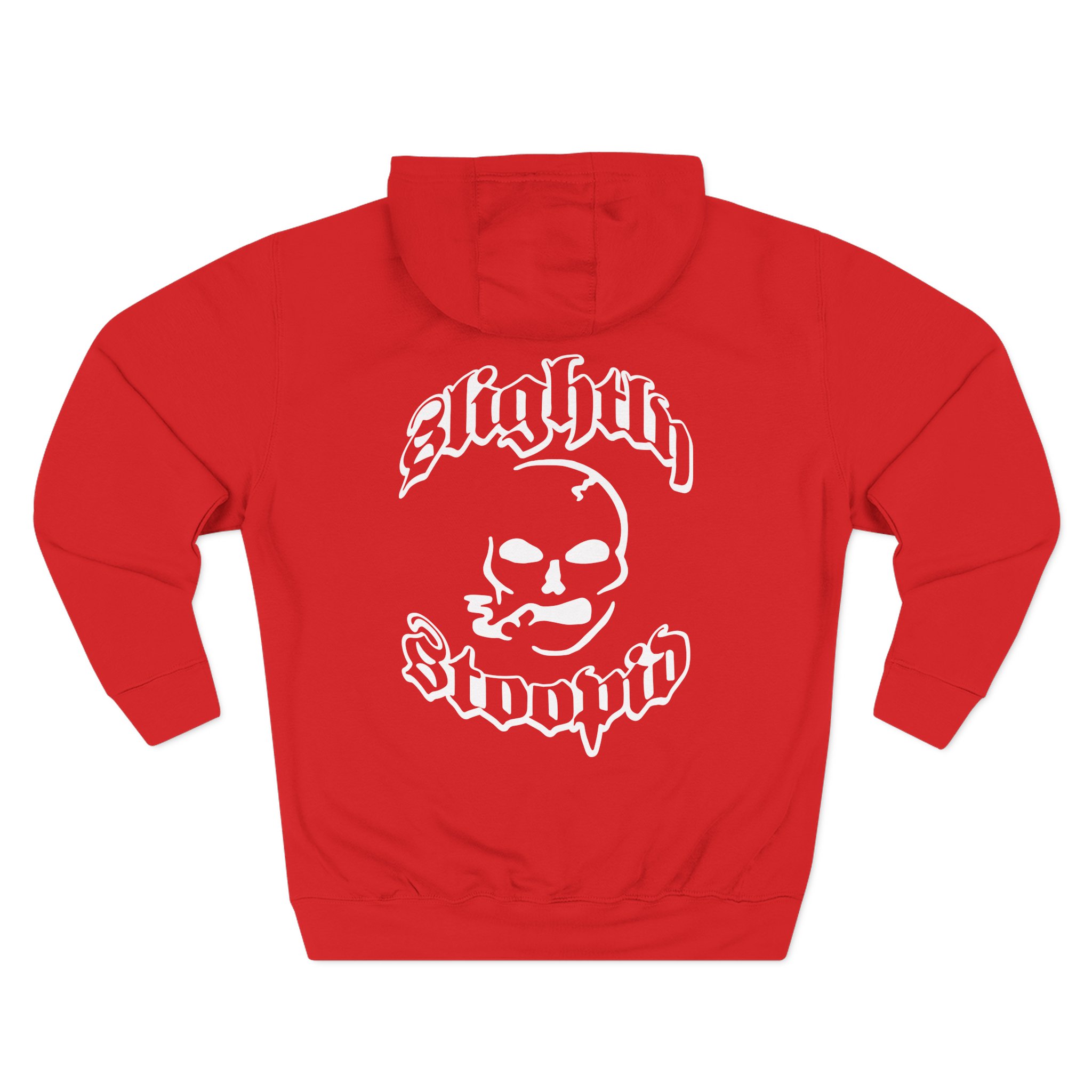 Slightly Stoopid Smoking Skull Three-Panel Fleece Hoodie