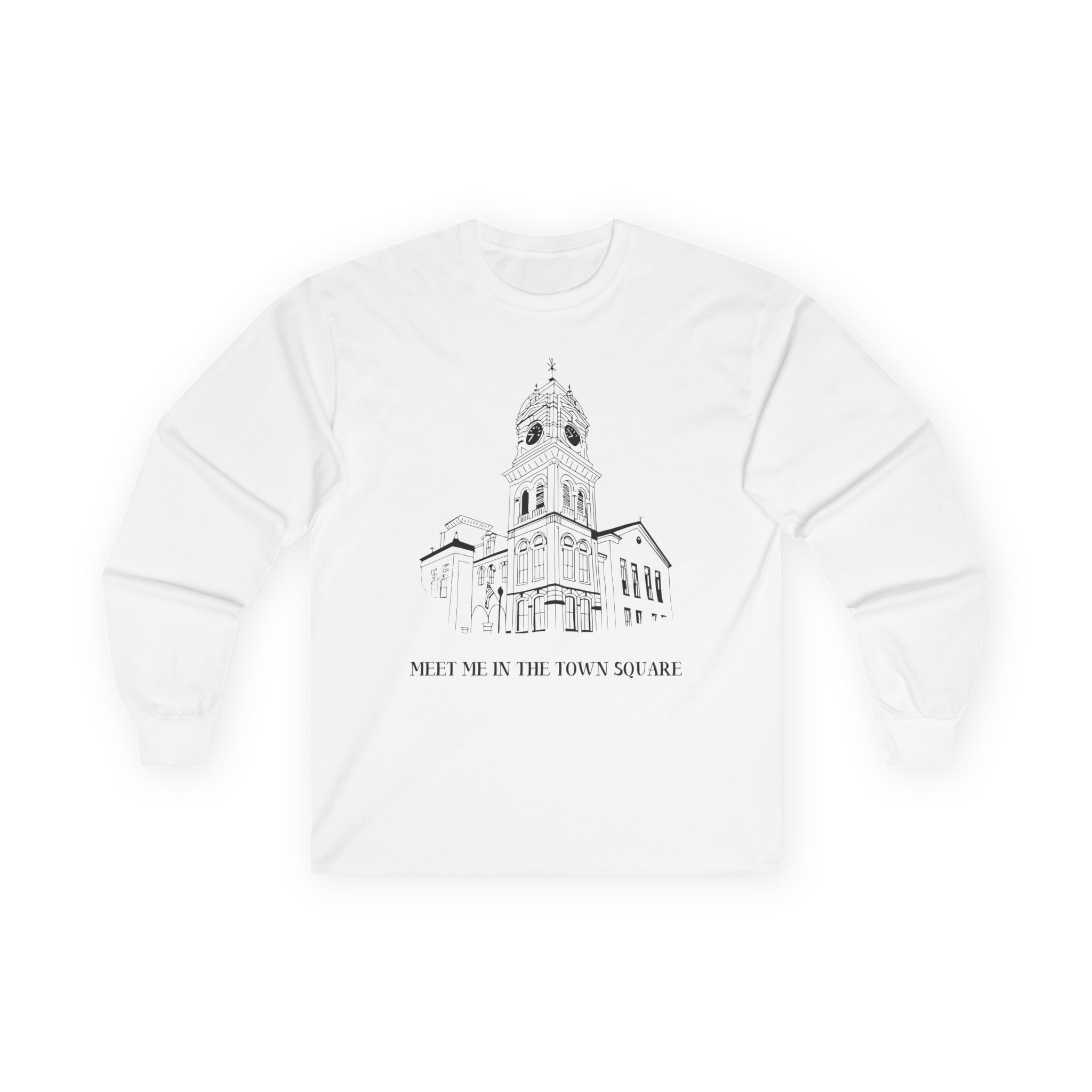 Nina Dobrev Eet Me in the Town Square Unisex Ultra Cotton Long Sleeve Tee