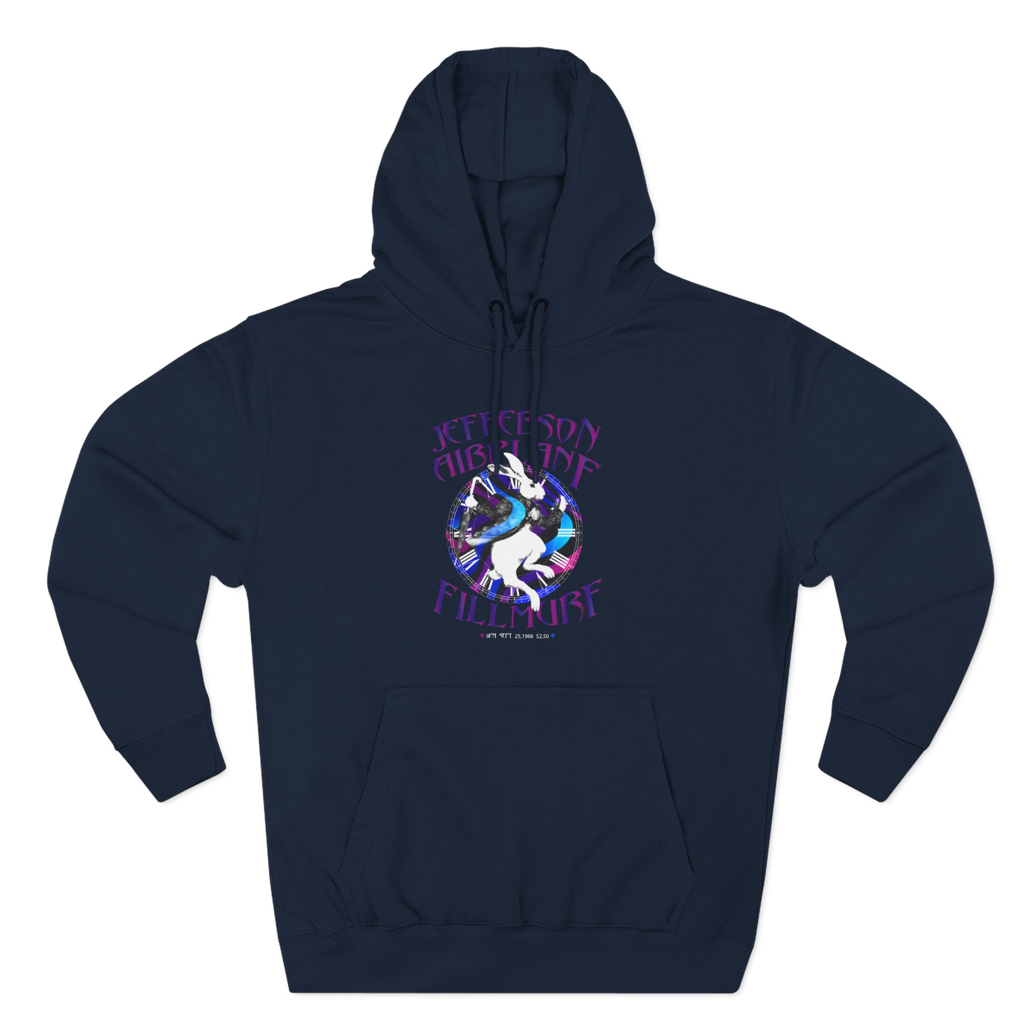 Jefferson Airplane White Rabbit Fillmore Three-Panel Fleece Hoodie