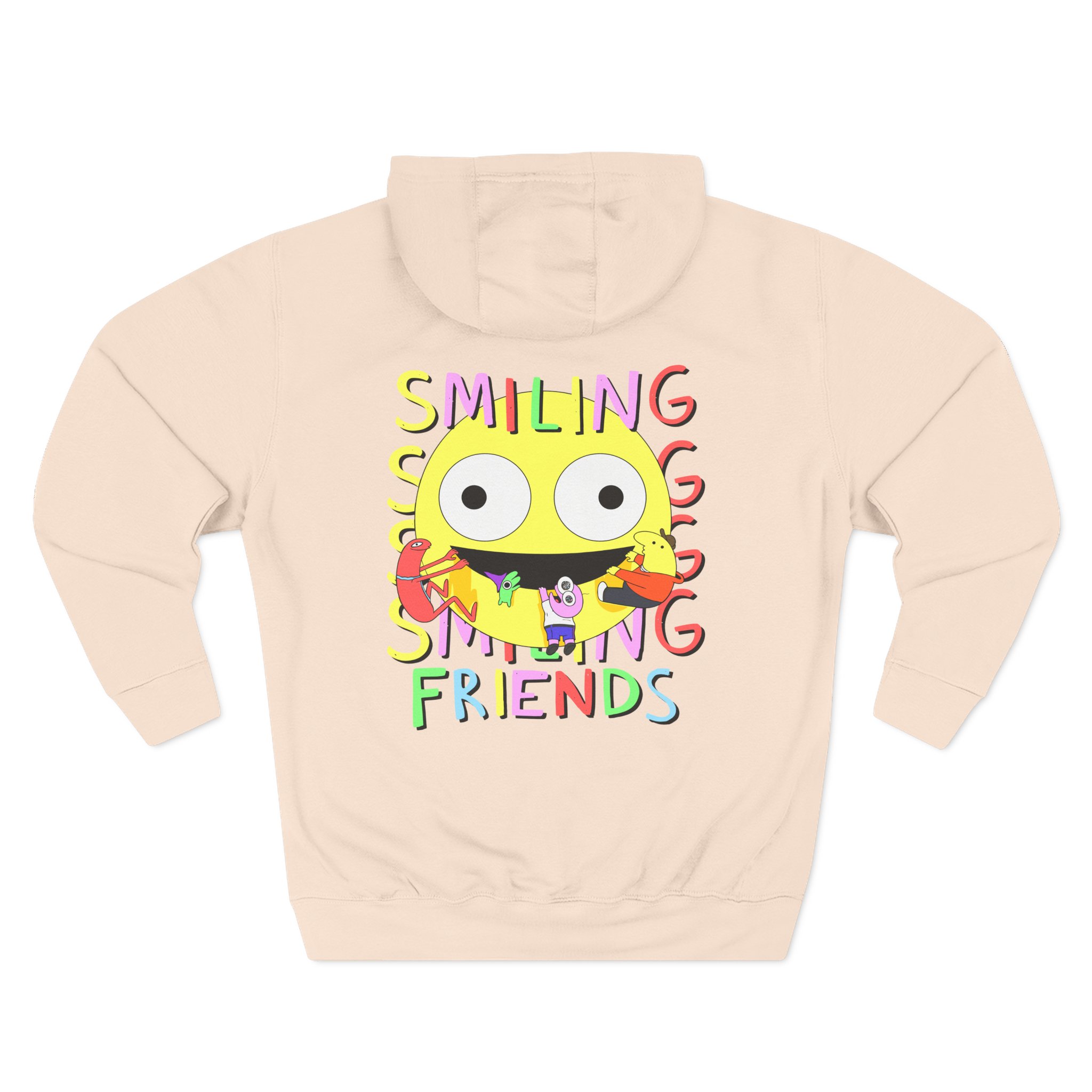 Smiling Friends Three-panel Fleece Hoodie