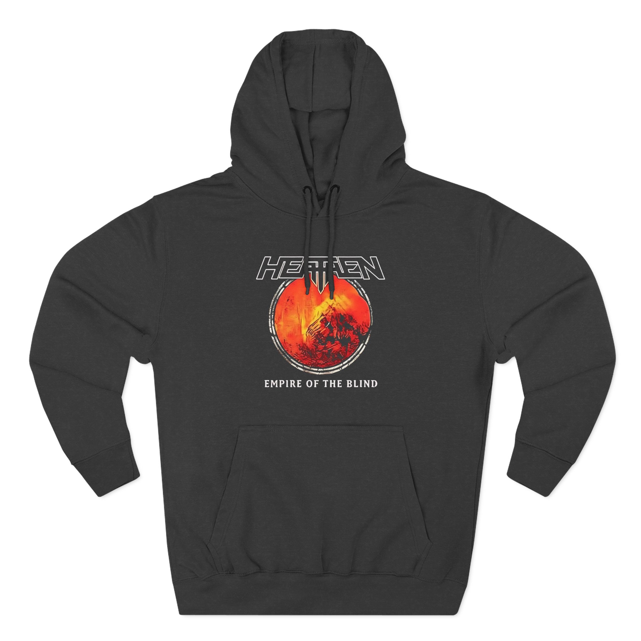 Heathen Empire of the Blind Australia Tour 2022 Three-Panel Fleece Hoodie