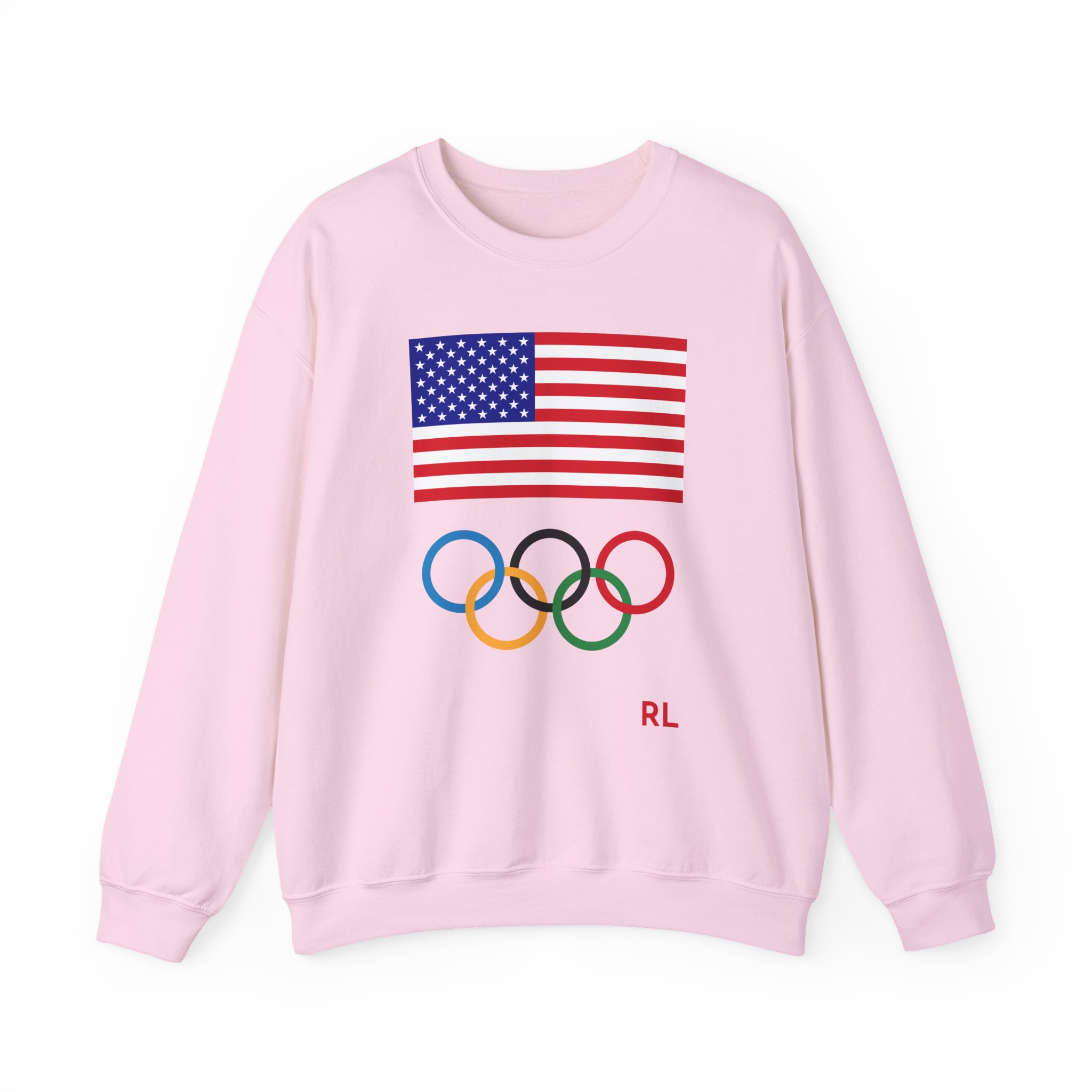 Nina Dobrev Polo Falph Lauren Team Usa Unisex Heavy Blendâ„¢ Crewneck Sweatshirt
