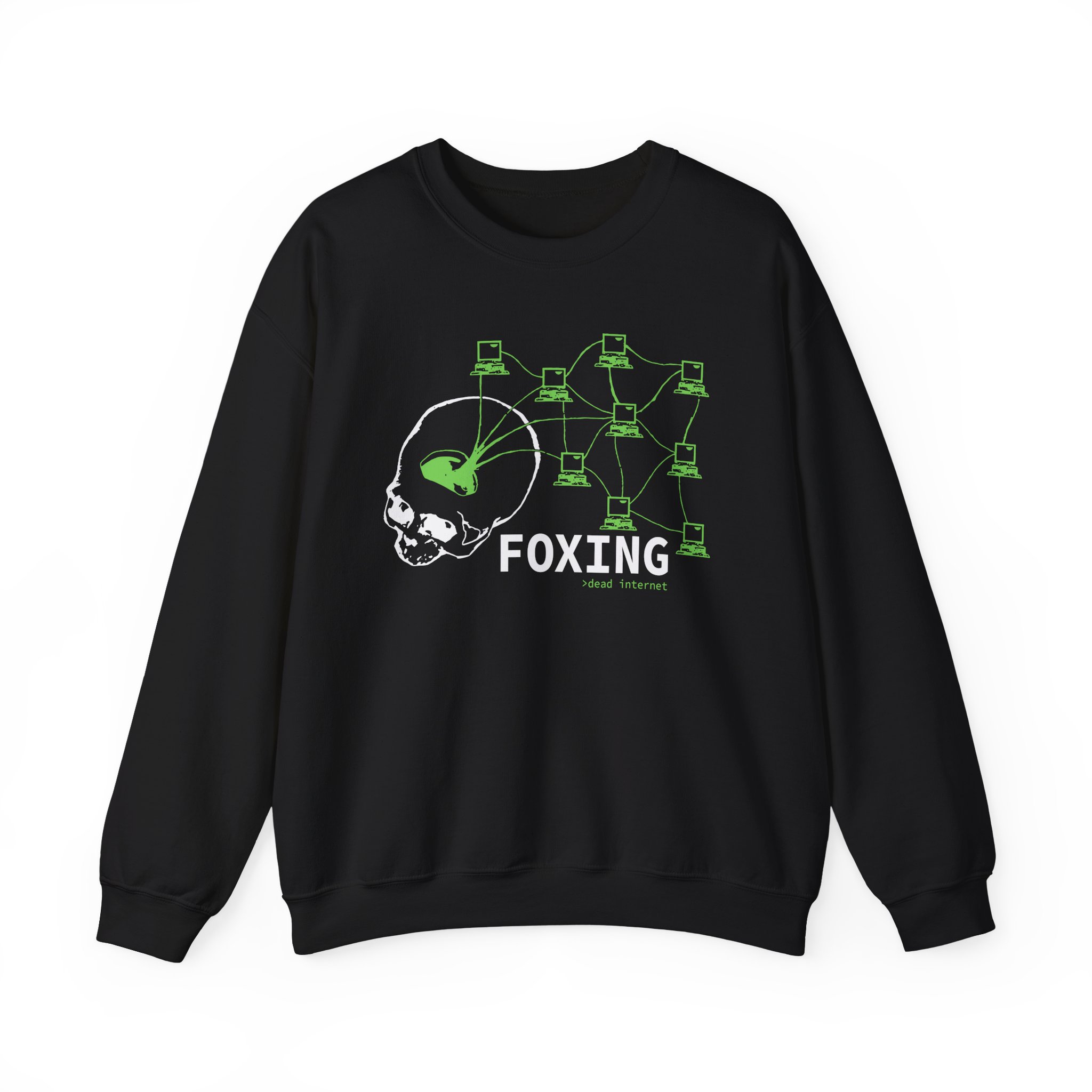 Foxing Dead Internet Unisex Heavy Blendâ„¢ Crewneck Sweatshirt