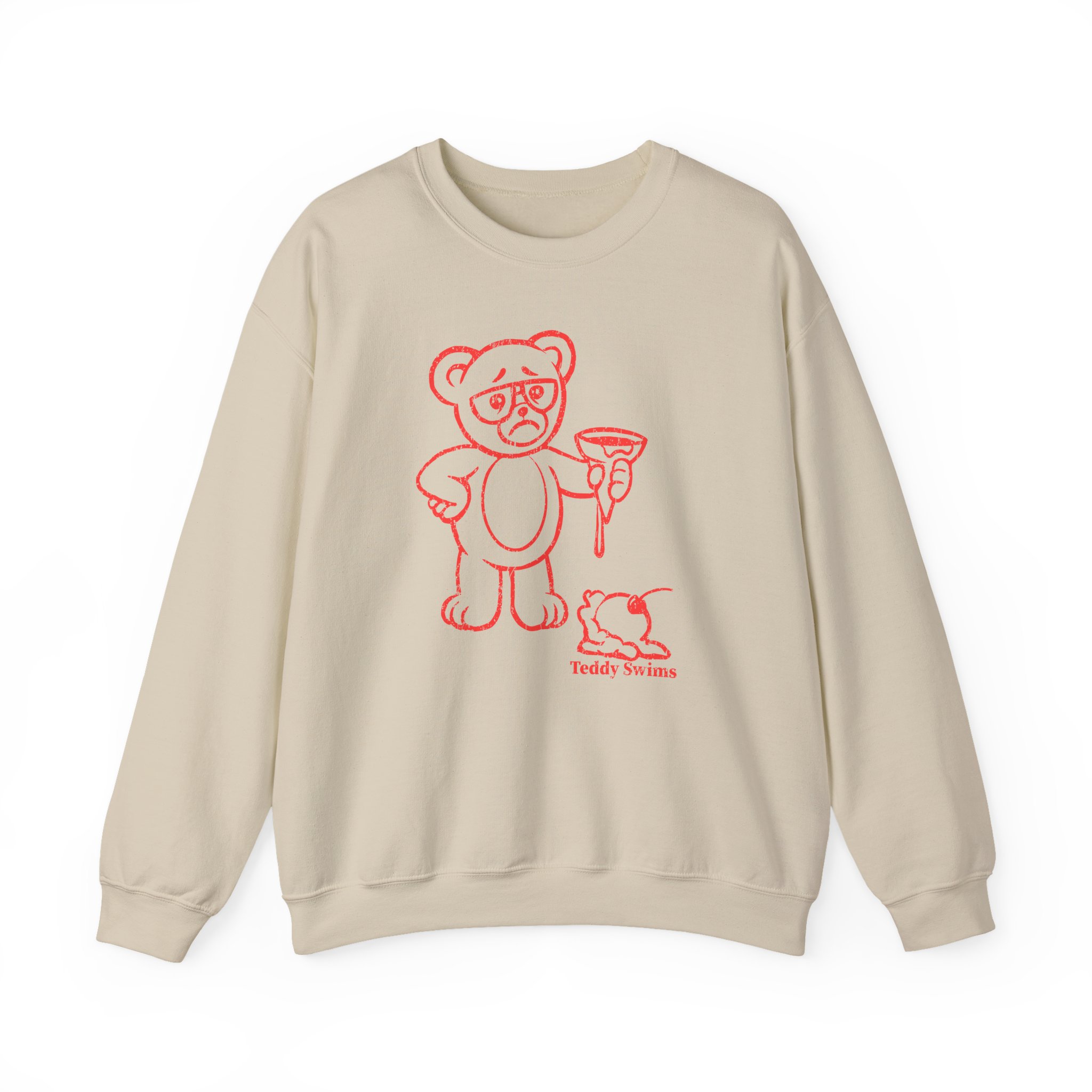 Teddy Swims Sad Teddy Ice Cream Unisex Heavy Blend Crewneck Sweatshirt