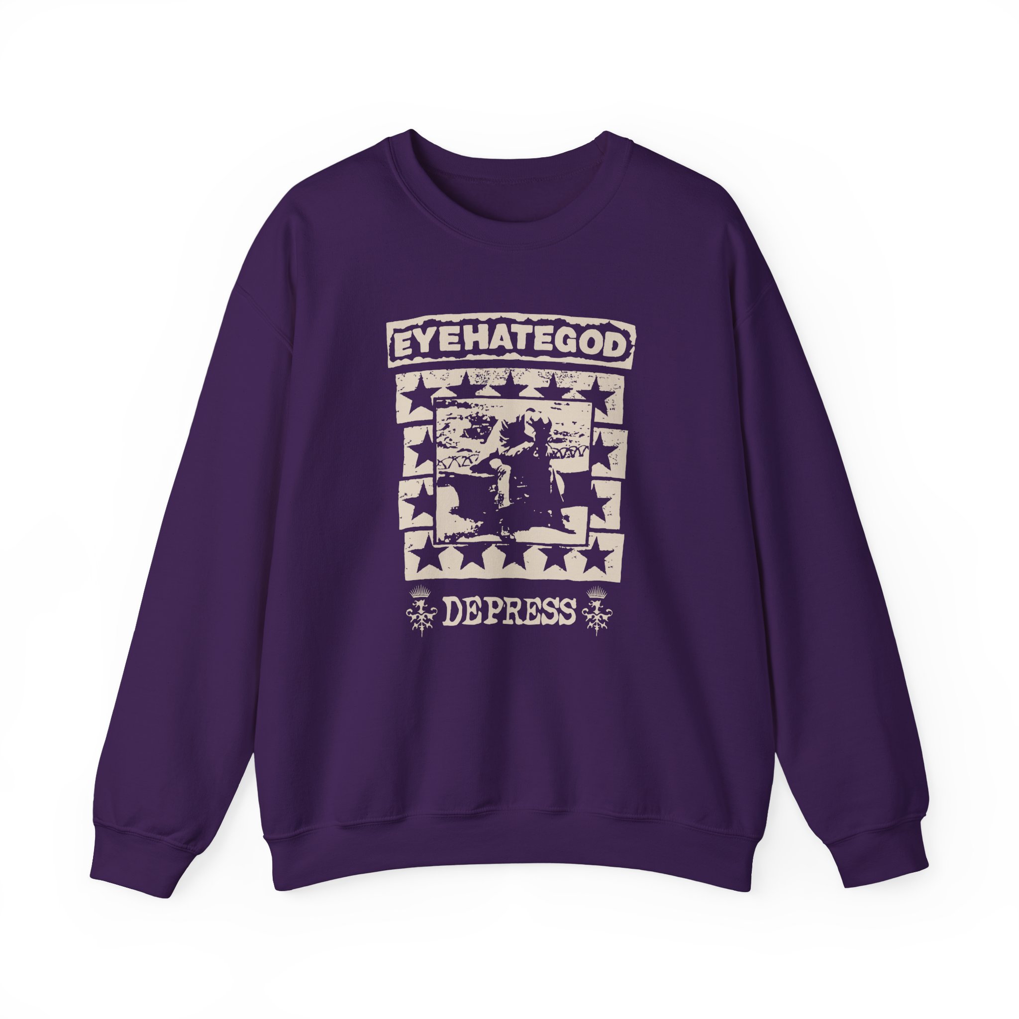 Eyehategod Depress Unisex Heavy Blendâ„¢ Crewneck Sweatshirt