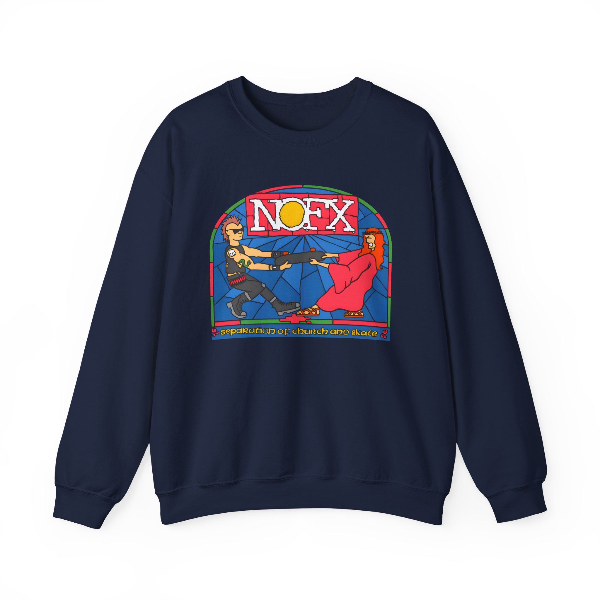 Nofx Seperation Unisex Heavy Blendâ„¢ Crewneck Sweatshirt