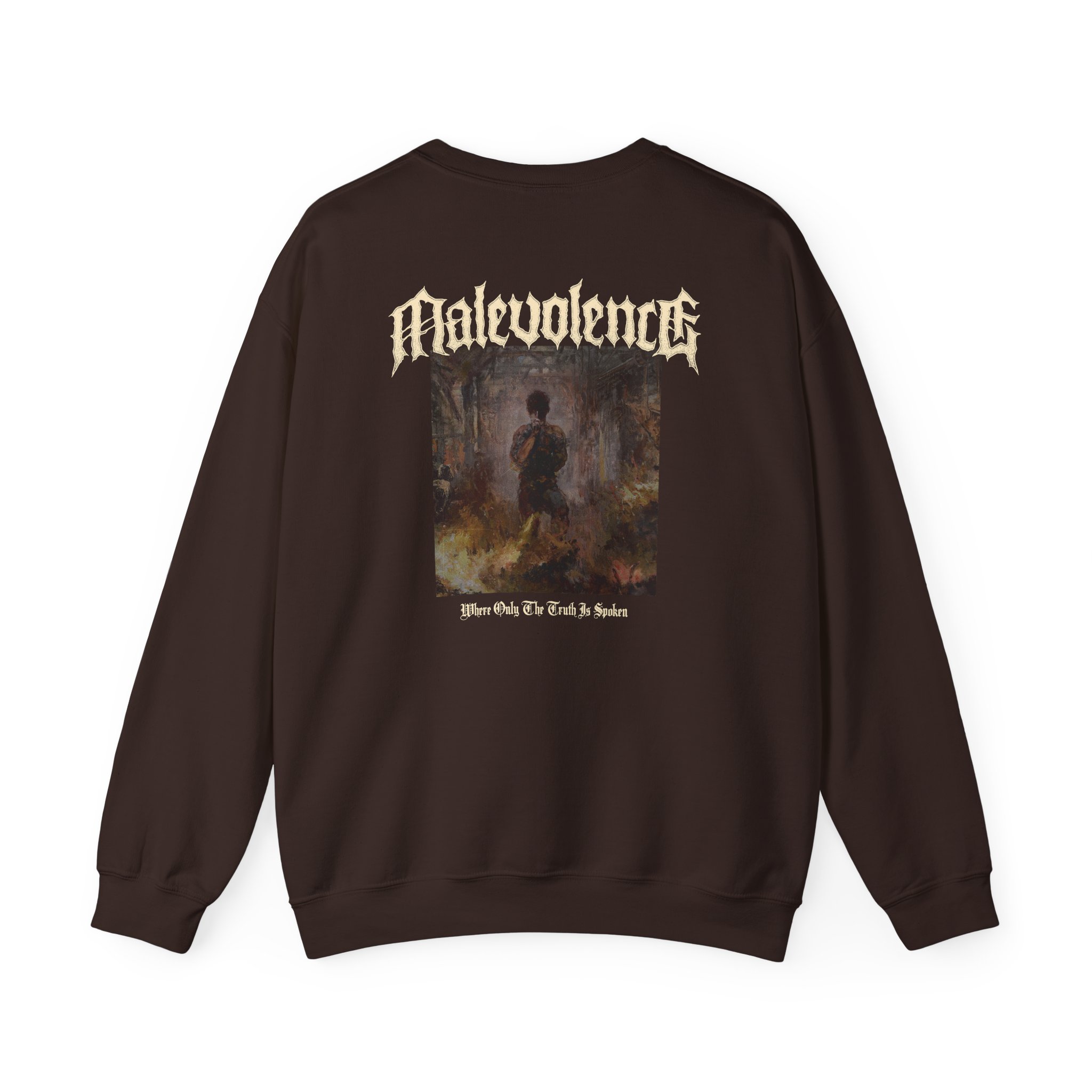 Malevolence Where Only the Truth is Spoken Unisex Heavy Blend Crewneck Sweatshirt