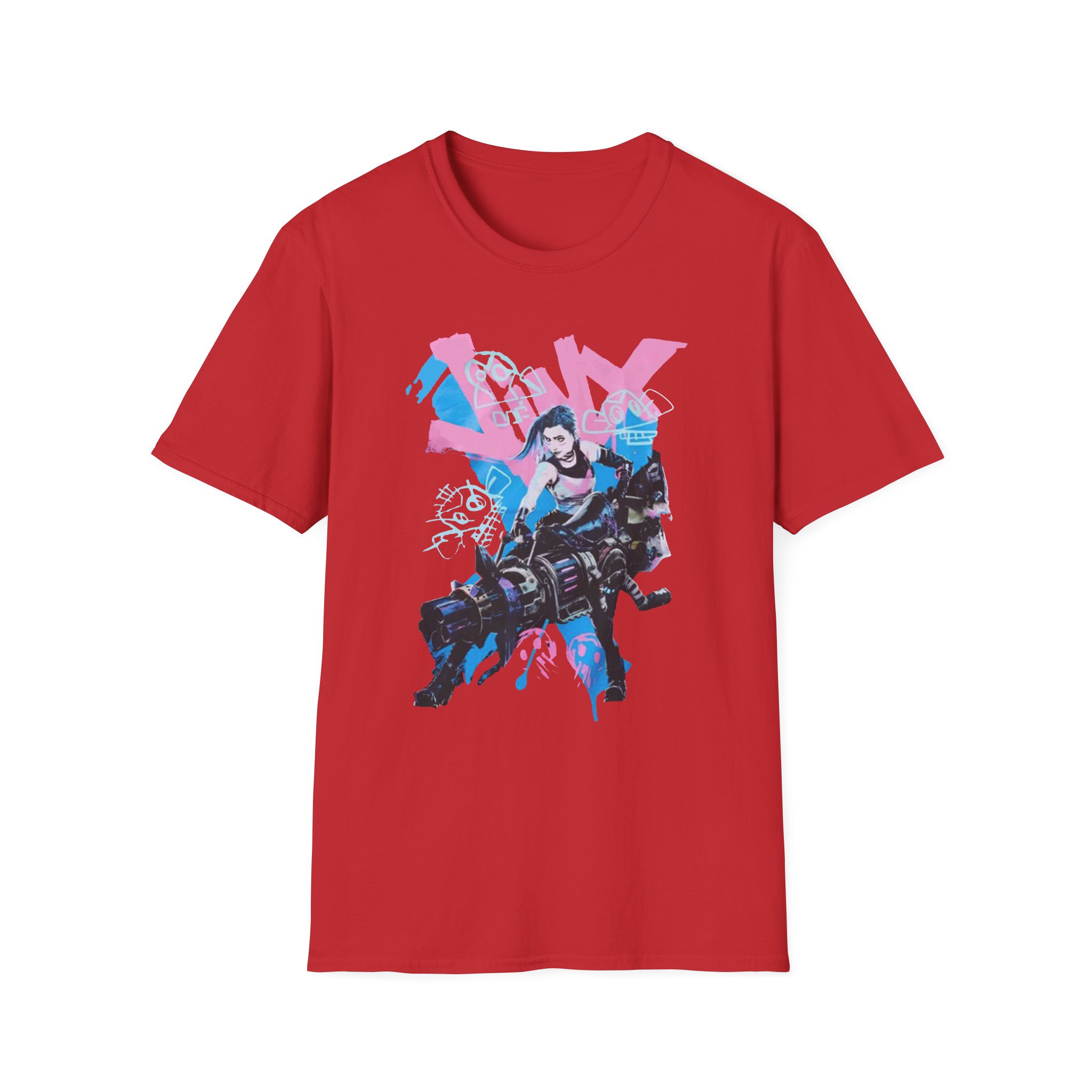 Jinx Arcane Graffiti Jumbo Unisex Softstyle T-Shirt
