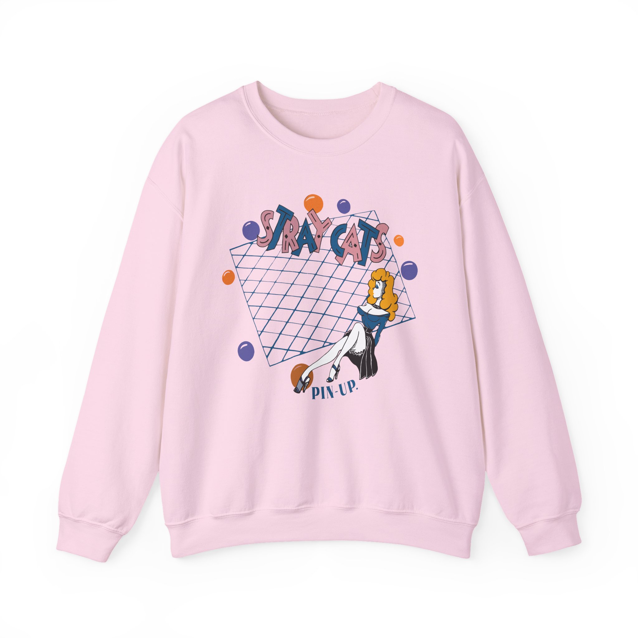 Stray Cats Pin Up Unisex Heavy Blendâ„¢ Crewneck Sweatshirt