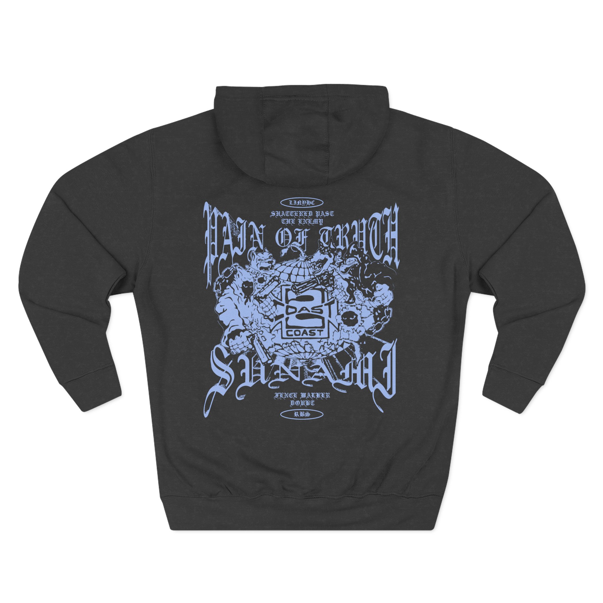Pain of Truth Split Three-Panel Fleece Hoodie