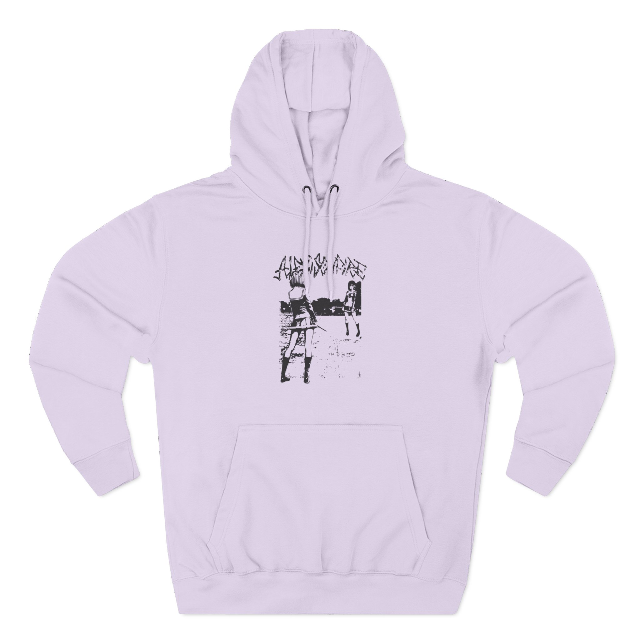 Alexisonfire Anime Knife Fight Three-Panel Fleece Hoodie