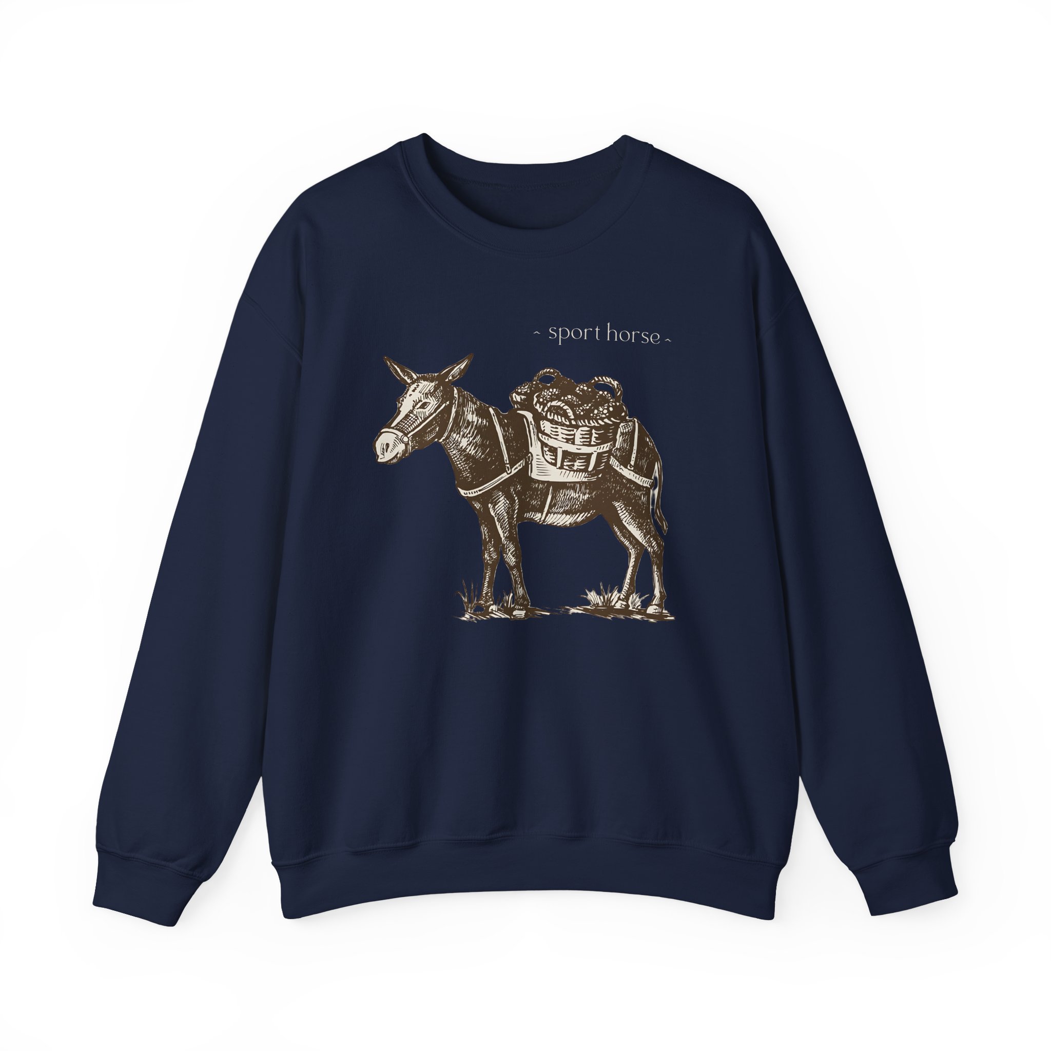 Mumbo Jumbo Sport Horse Unisex Heavy Blendâ„¢ Crewneck Sweatshirt