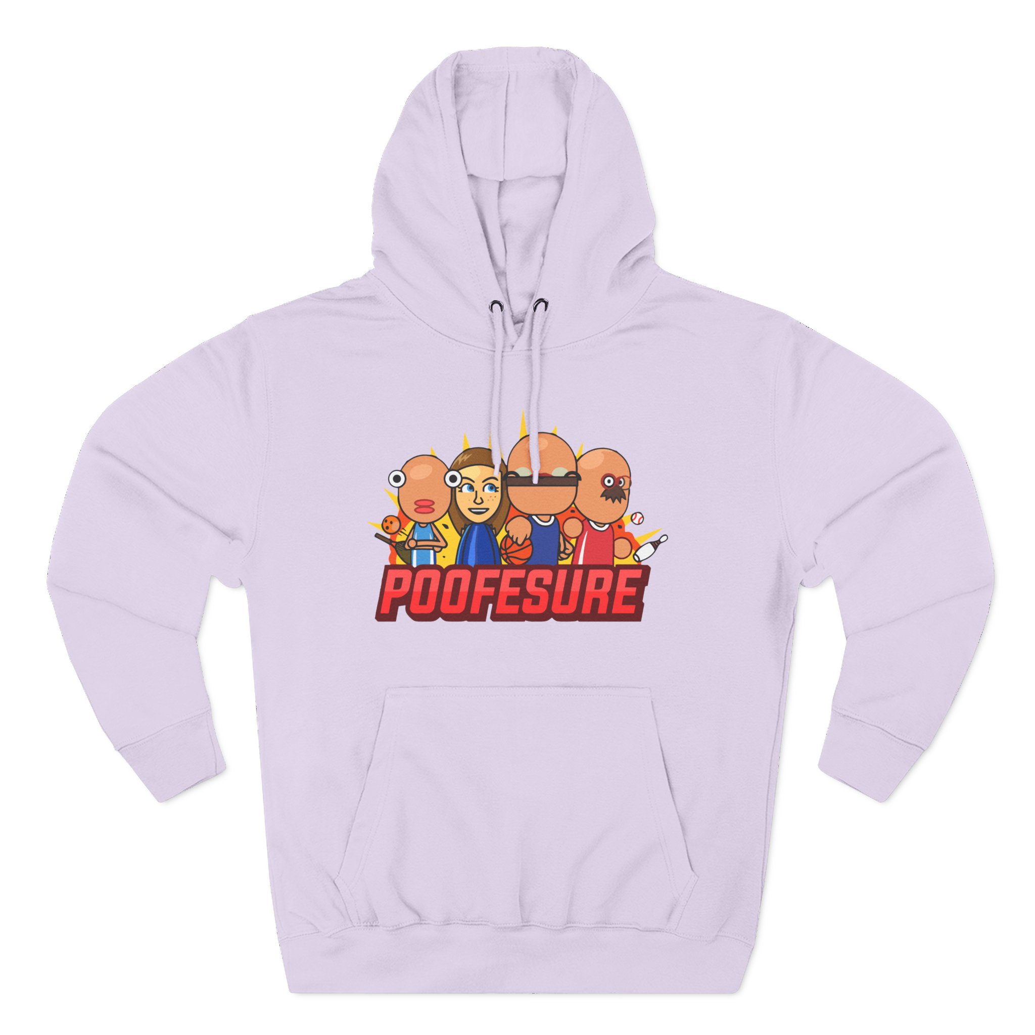 Poofesure Three-Panel Fleece Hoodie